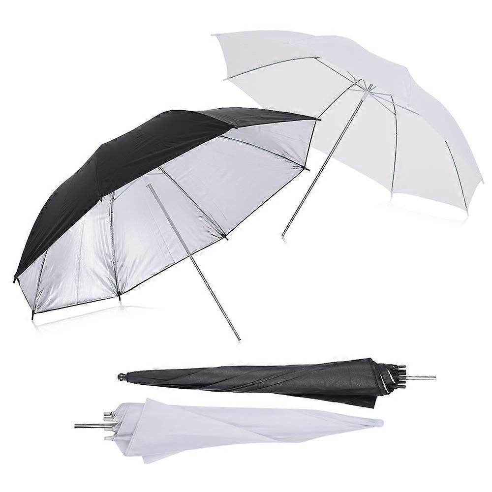 Andoer Photo Studio Lighting Kit - 2m Stands, Soft & Reflective Umbrellas, Flash Mounts
