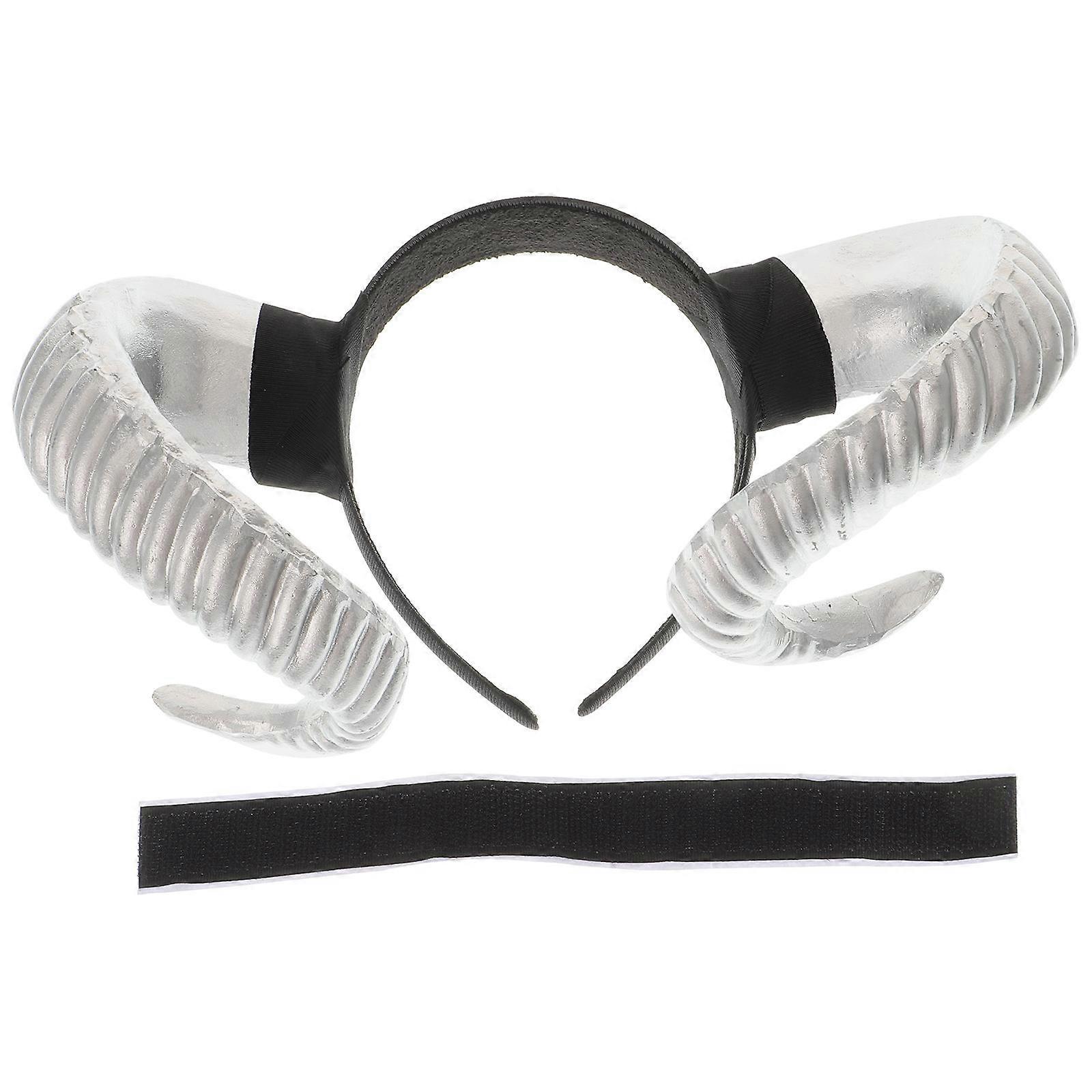Stylish Golden Horn Headband for Dramatic Performances