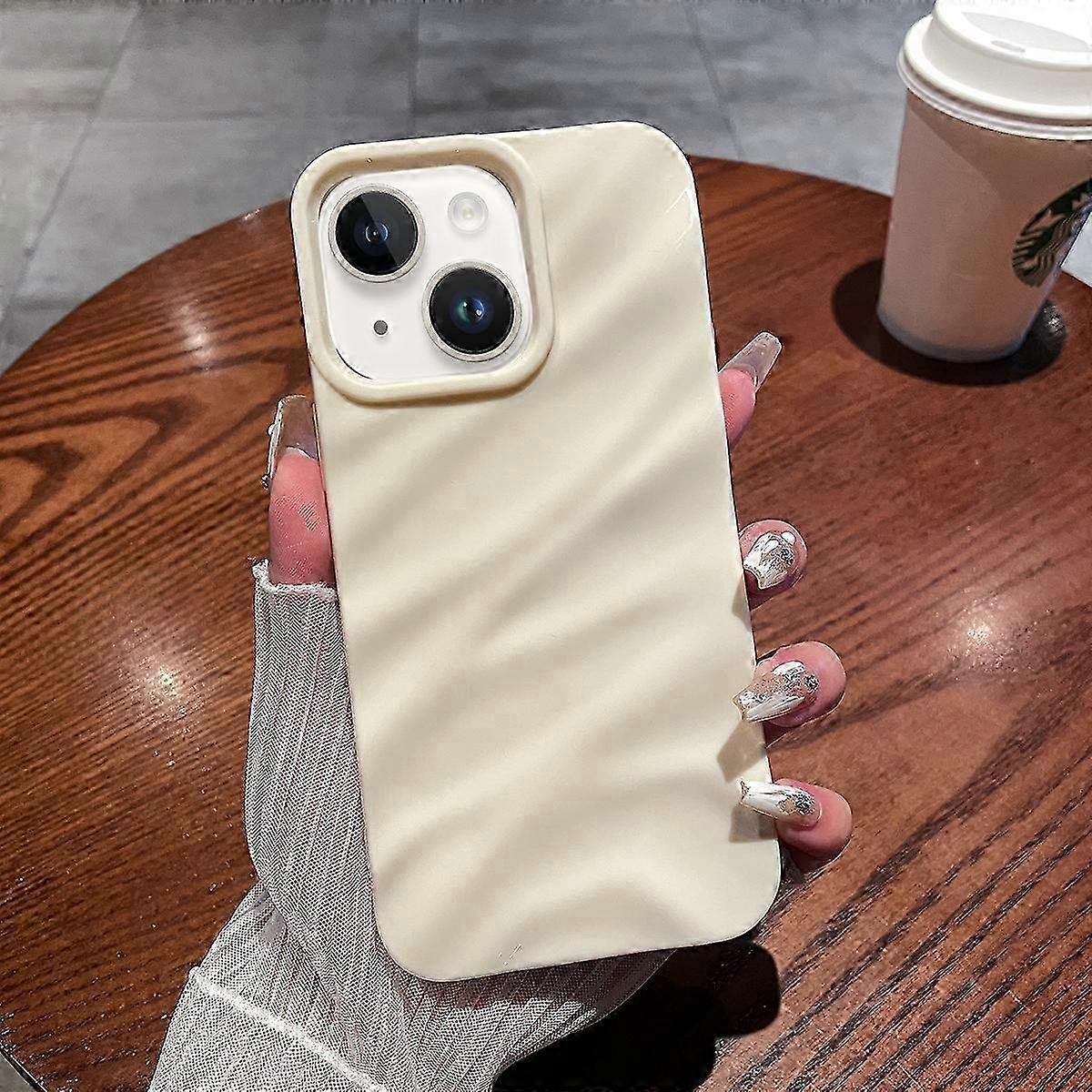 Solid Color Wave Texture TPU Phone Case 2025