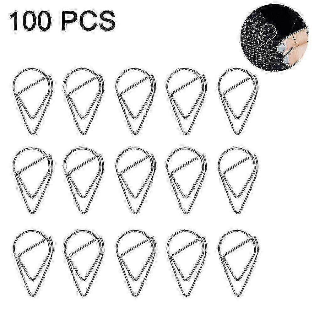 100pcsシルバーペーパークリップ - オフィス、学校、ドキュメントの整理のための耐久性のある錆びにくい