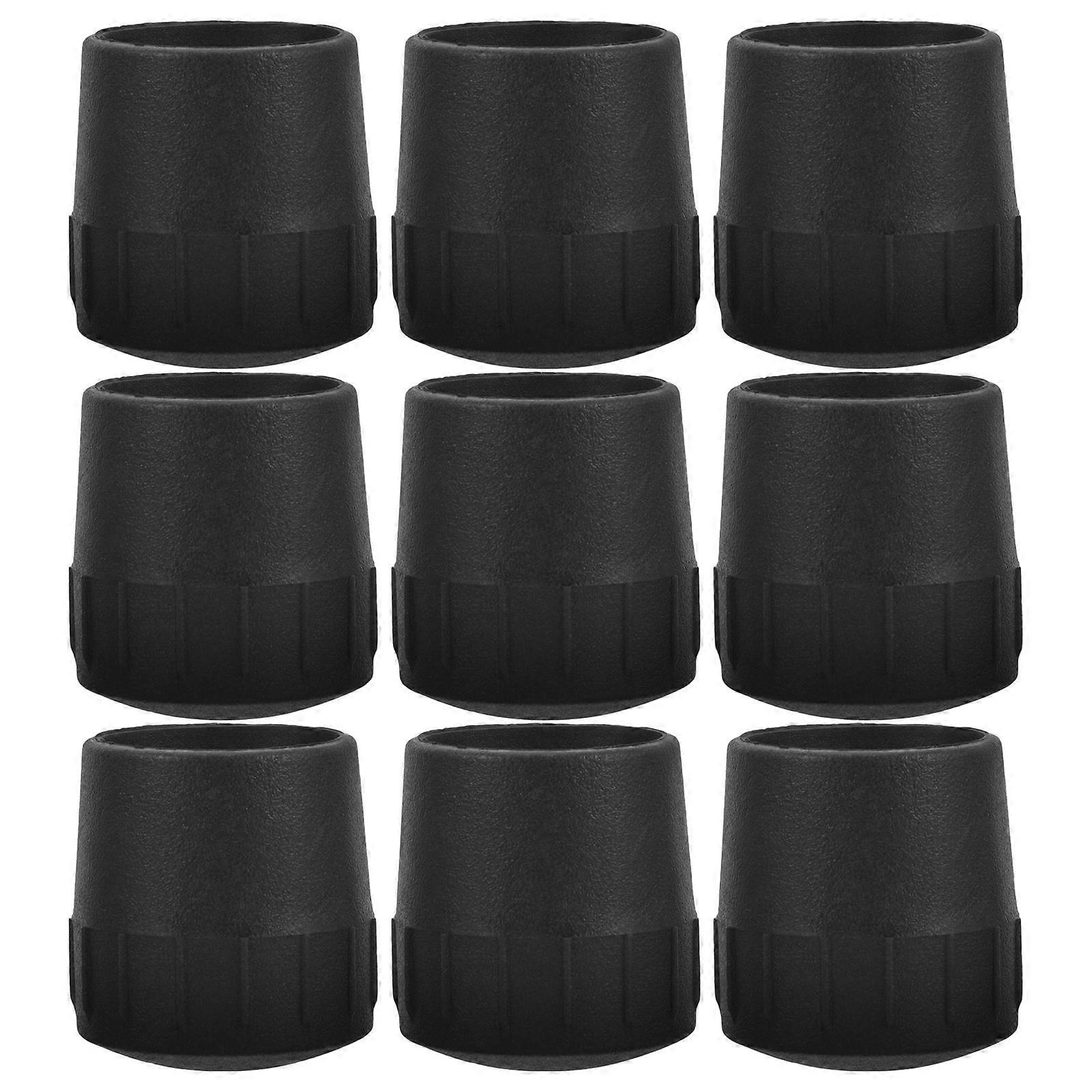 Guitar Stand Foot Protector Made of Non-Slip Rubber for Home Use Black 9 Pieces