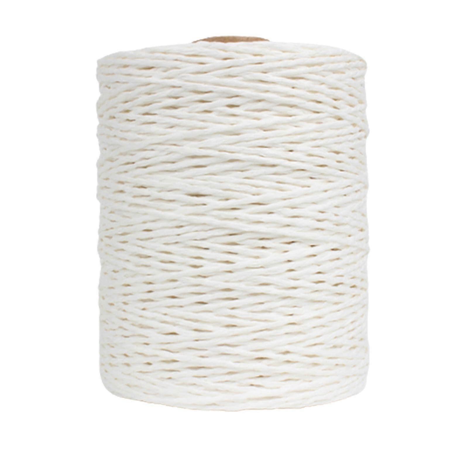 Raffia Paper Yarn for Gift Wrapping and DIY Craft Projects Crochet Box White