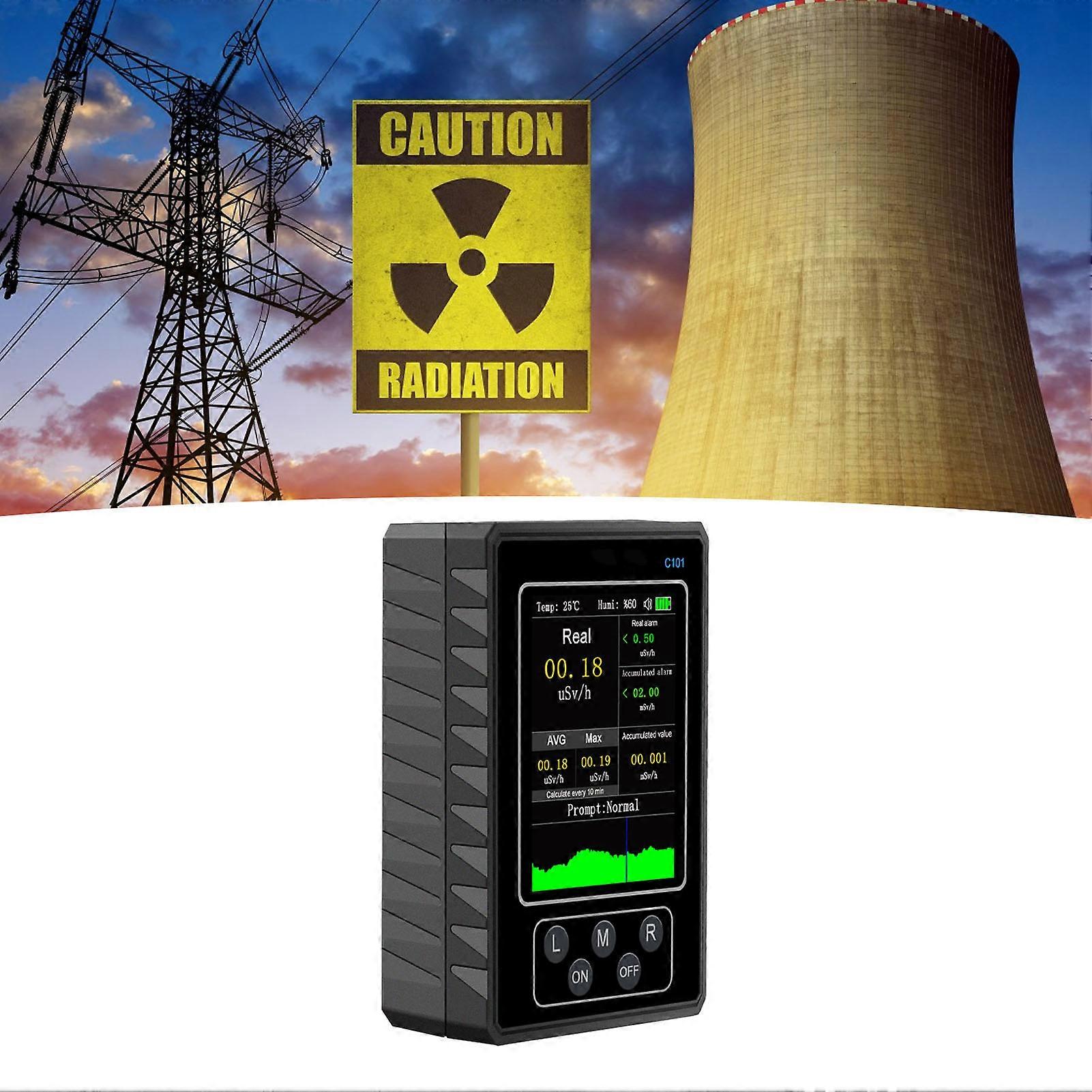 Nuclear Radiation Detector Handheld Beta Gamma X Ray Data Tester Radiation Monitor Meter 