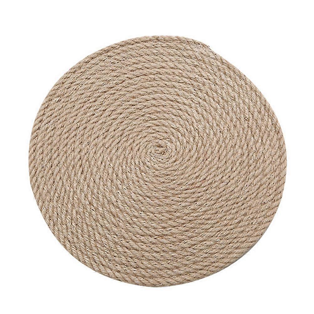 Country Placemats Table Round Placemats Linen Place Mats for Table Household Use 1Pc
