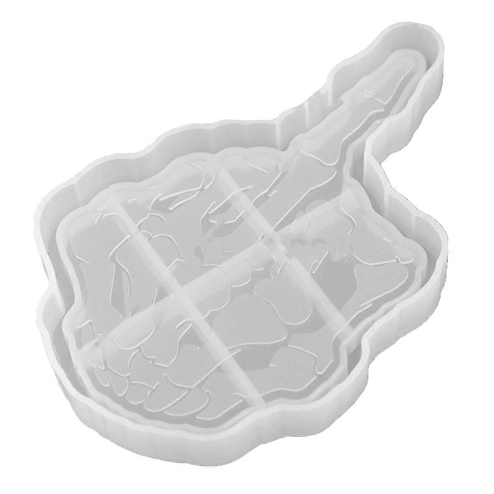 Epoxy Molds Silicone Coaster Resin Casting Tray Molds Craft Making Storage Skull Hand Shape Diy Projects Artisans 1Set