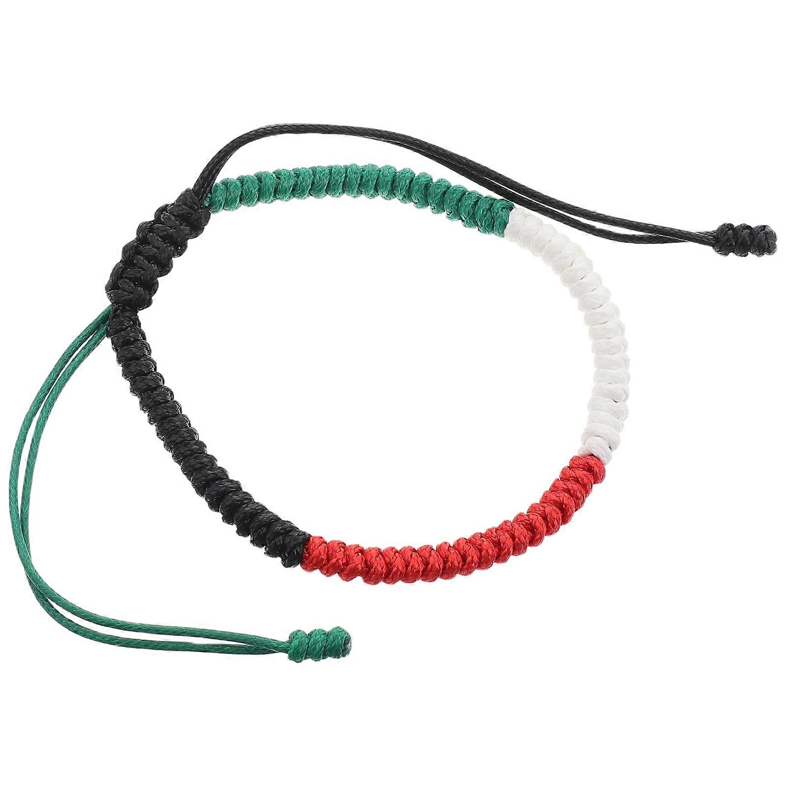 Here's a refined and appealing product description for your **Palestinian Handwoven Adjustable Bracelet**:
**Palestinian Handwoven Adjustable