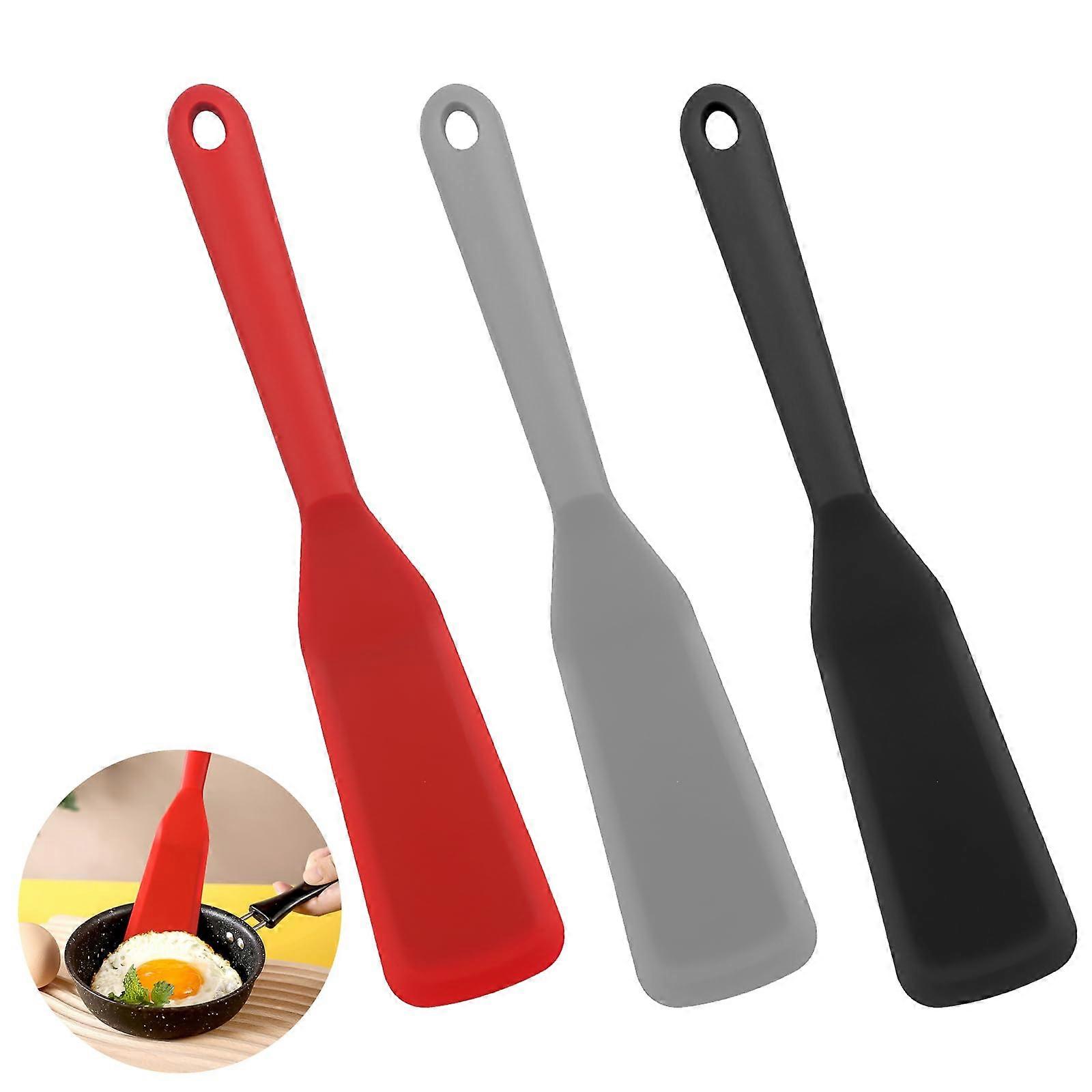 Silicone Spatula Set, Heat-Resistant Double-Sided Turner for Pancakes, Eggs, Pizza, and Steak, BPA-Free, 3 Pack