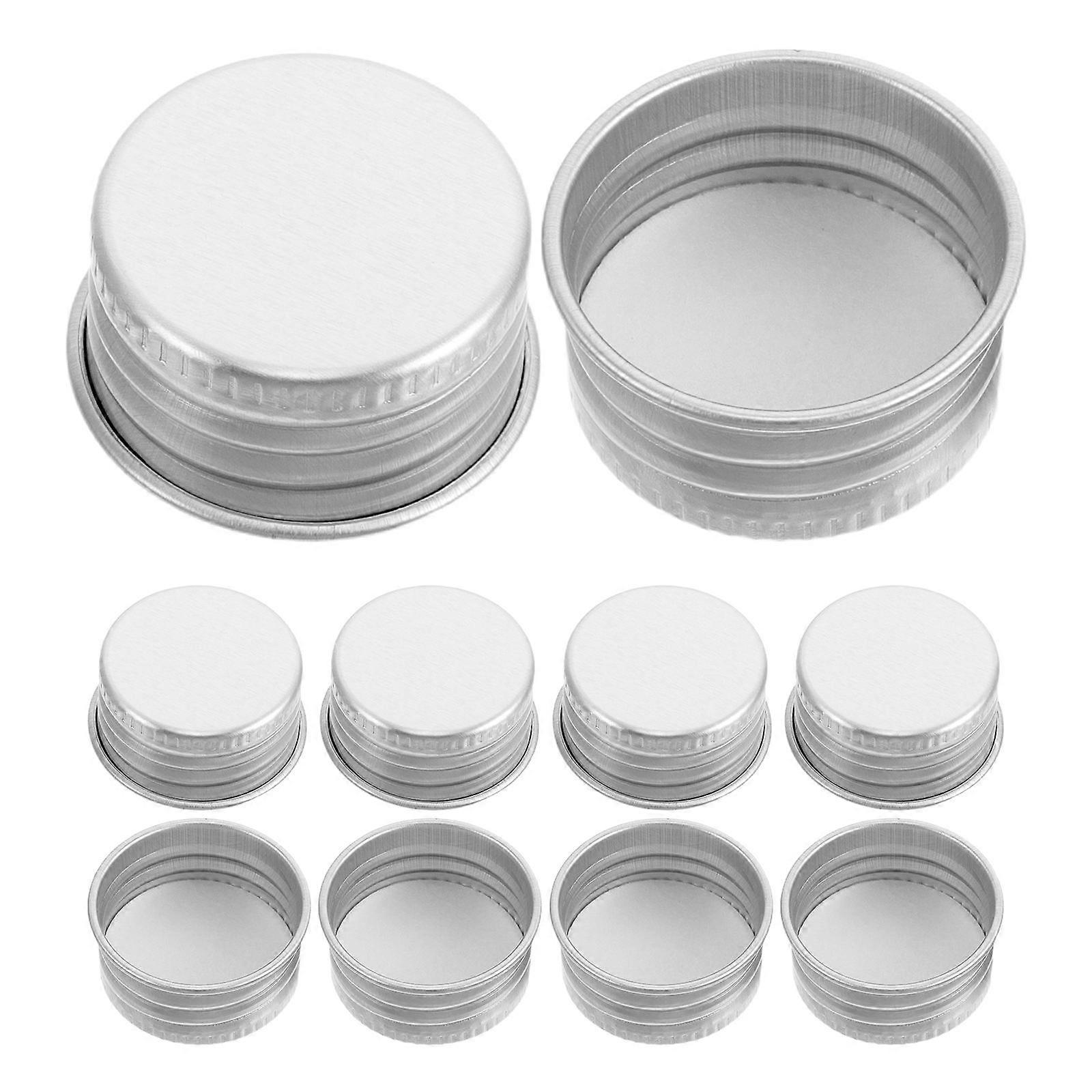 50pcs Leakproof Aluminum Screw Caps Airtight Sealing Tops for Milk Containers, Kitchen Jars, and Various Bottles Reusable Lids Storage