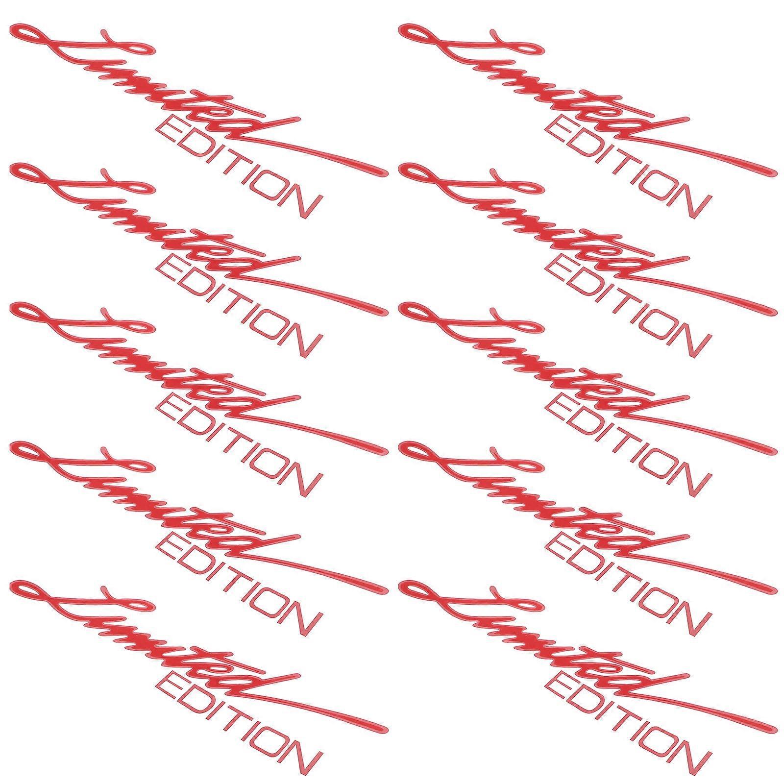 Retro Reflective Stickers Trendy English Text Car Owners Night Driving Waterproof Easy to Install 10Pcs