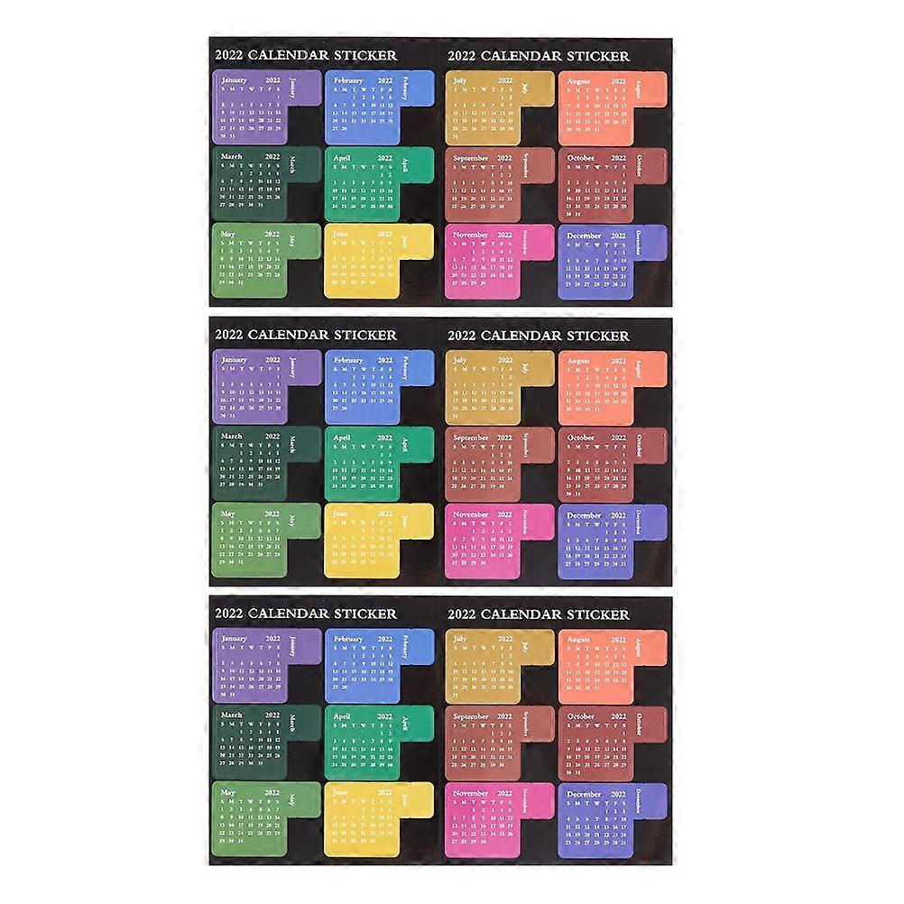 Plan Notepad Stickers Waterproof Notepad Monthly Indexes (Assorted Color)