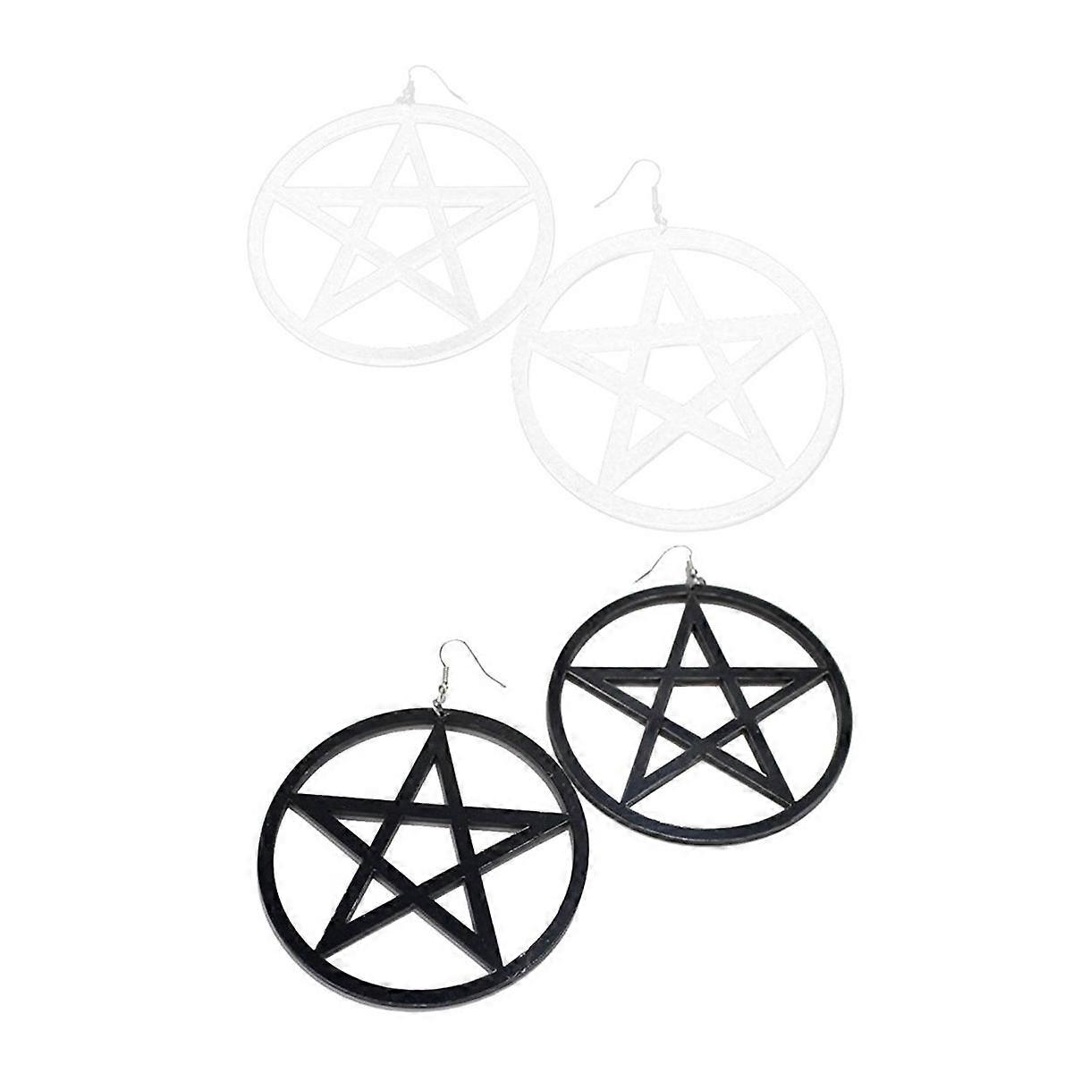 Grandes étoiles boucles d’oreilles exagérées style boîte de nuit à la mode 1 paire acrylique matériau flash luminosité occasions spéciales