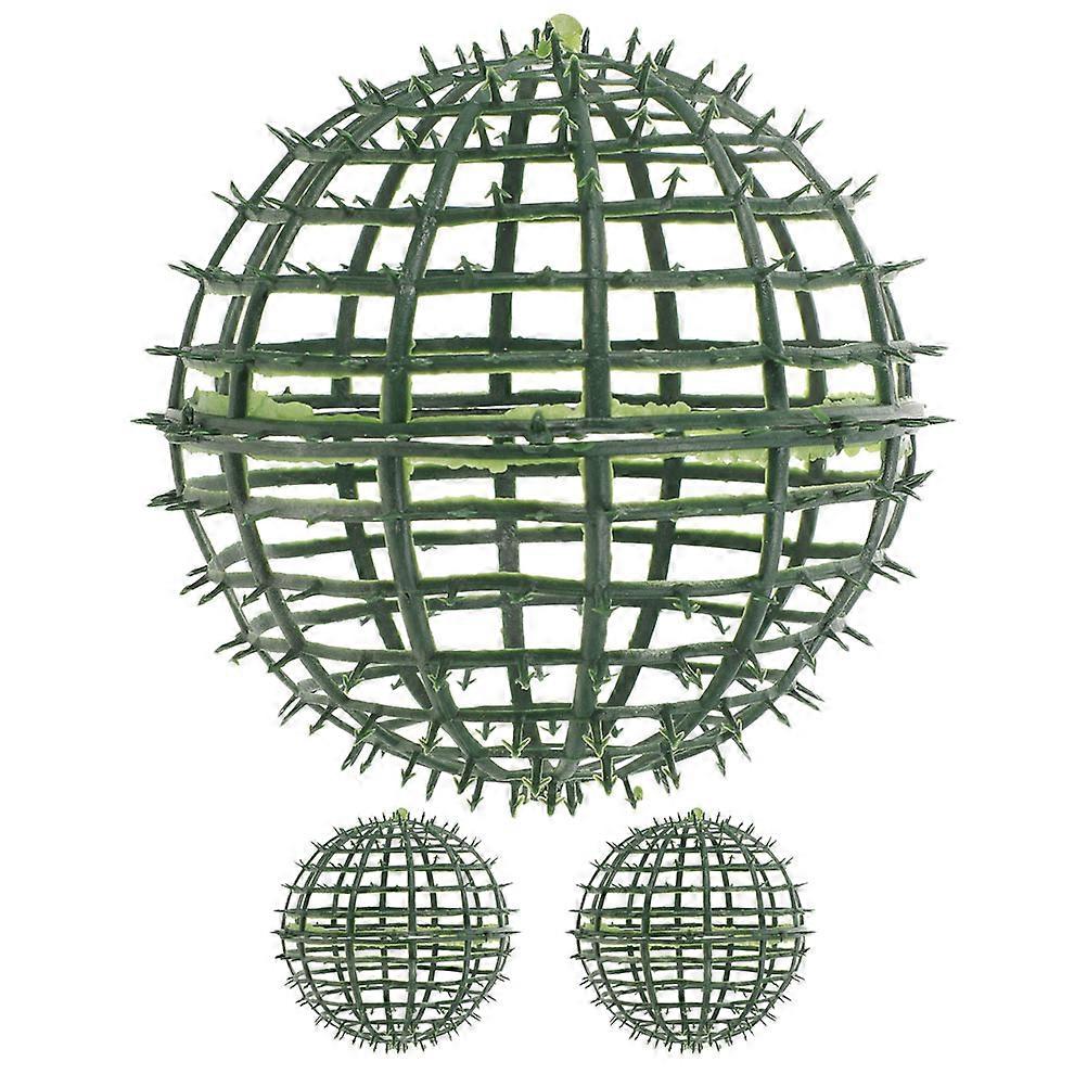 Plastic Frame Ball Topiary Design Ball Frame Rack Florists Garden Backyard Props 3Pcs