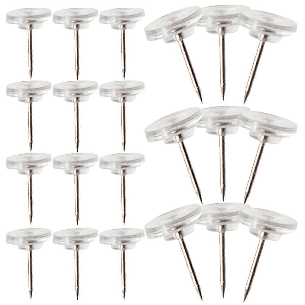 Clear Pushpins for Cork Board – Decorative Wall Tacks for Office Home Use – Stylish Thumb Tacks for Memo Display – 200pcs Easy to Store