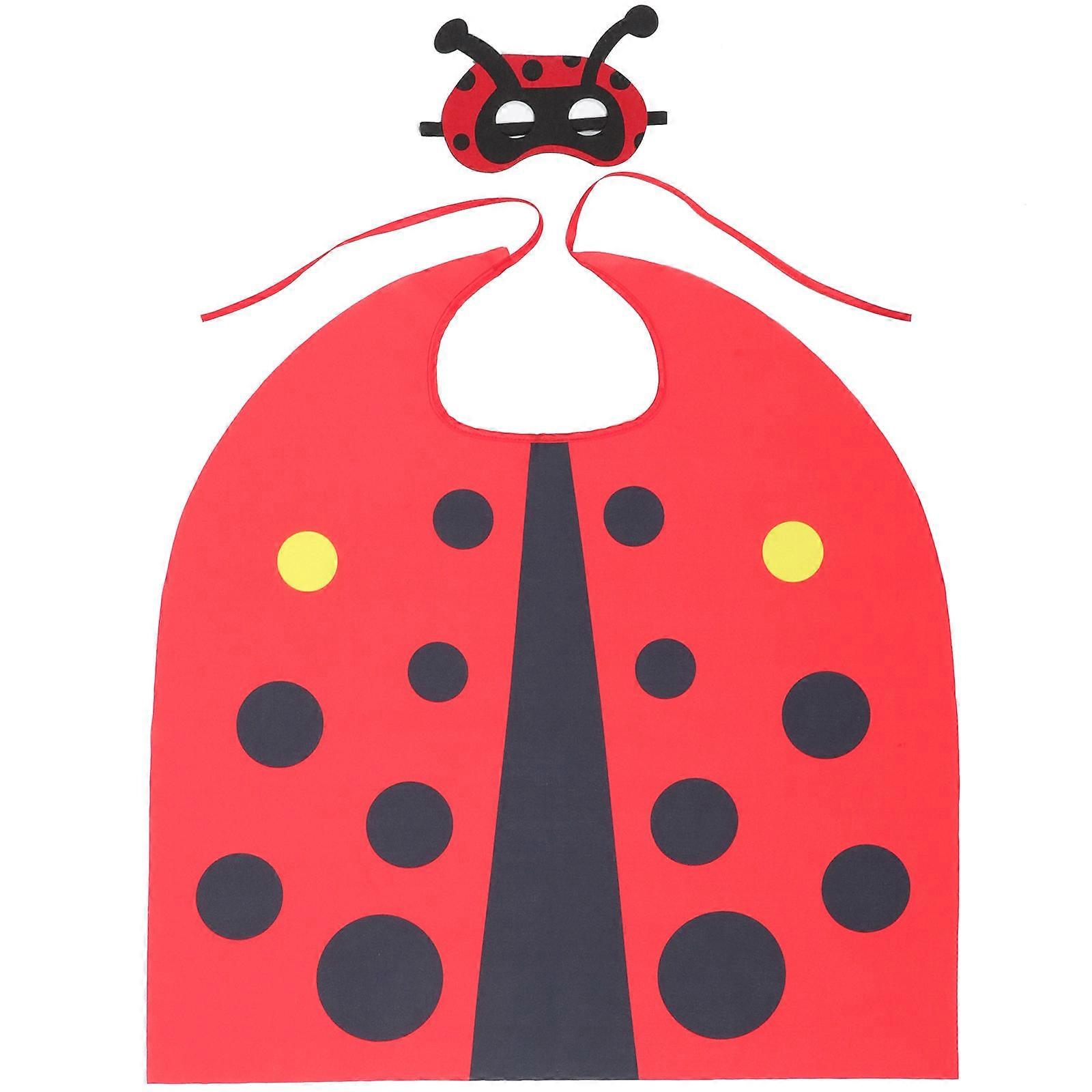 Ladybug Costume Stage Performances Children Red Cosplay 1Set