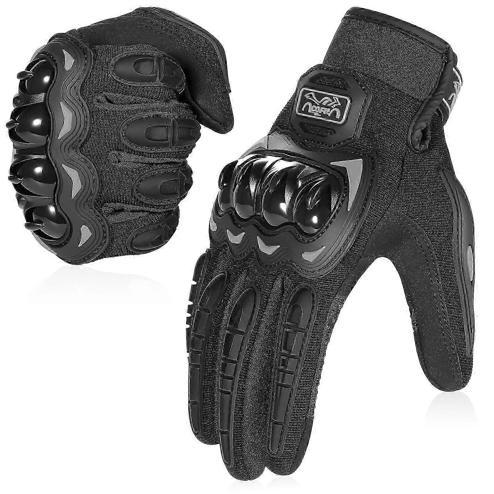 XL Black motorcycle gloves