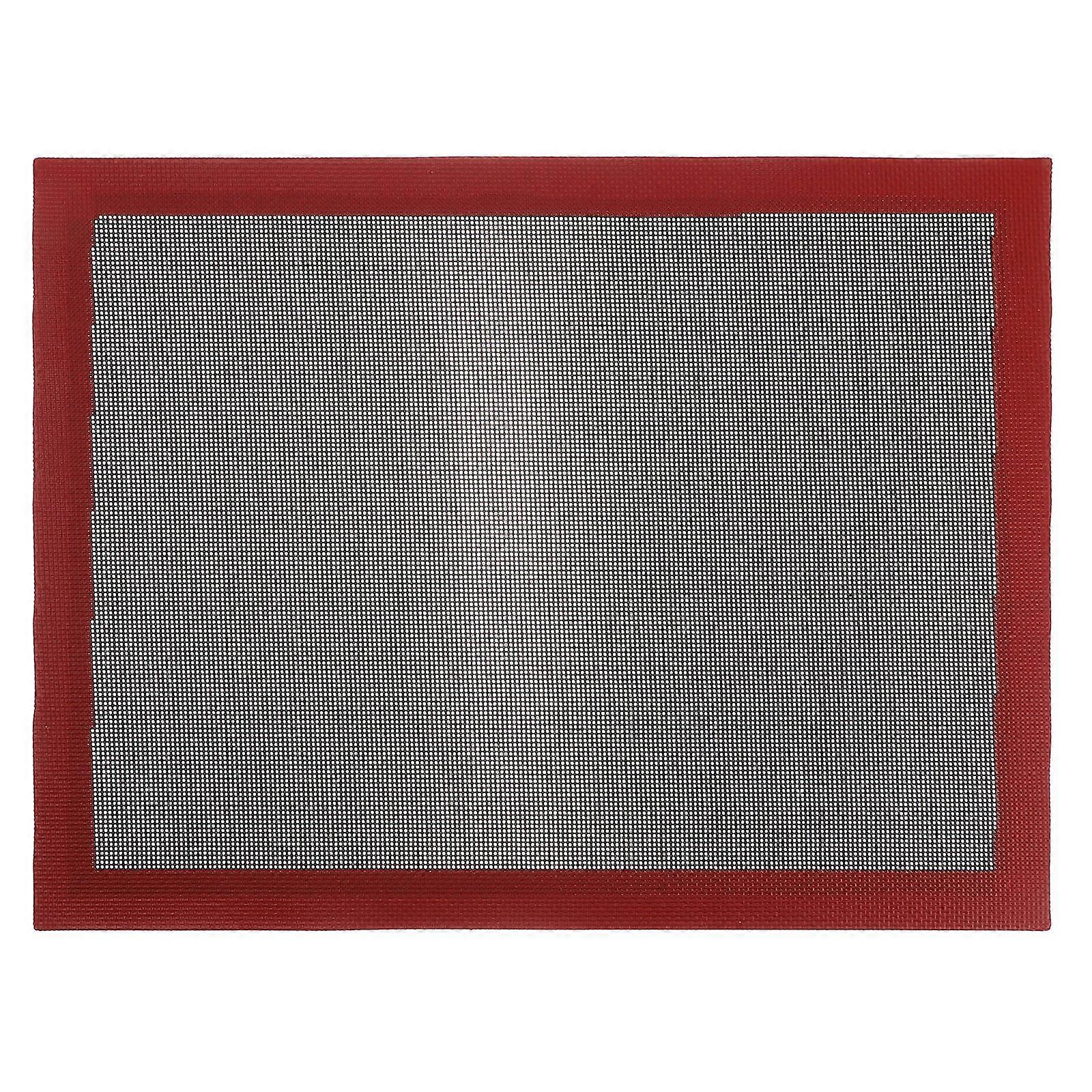 Pastry Sheet Mat Non Stick Baking Mat Silicone Baking Pad Heat Resistance 40x30cm Black 1Set