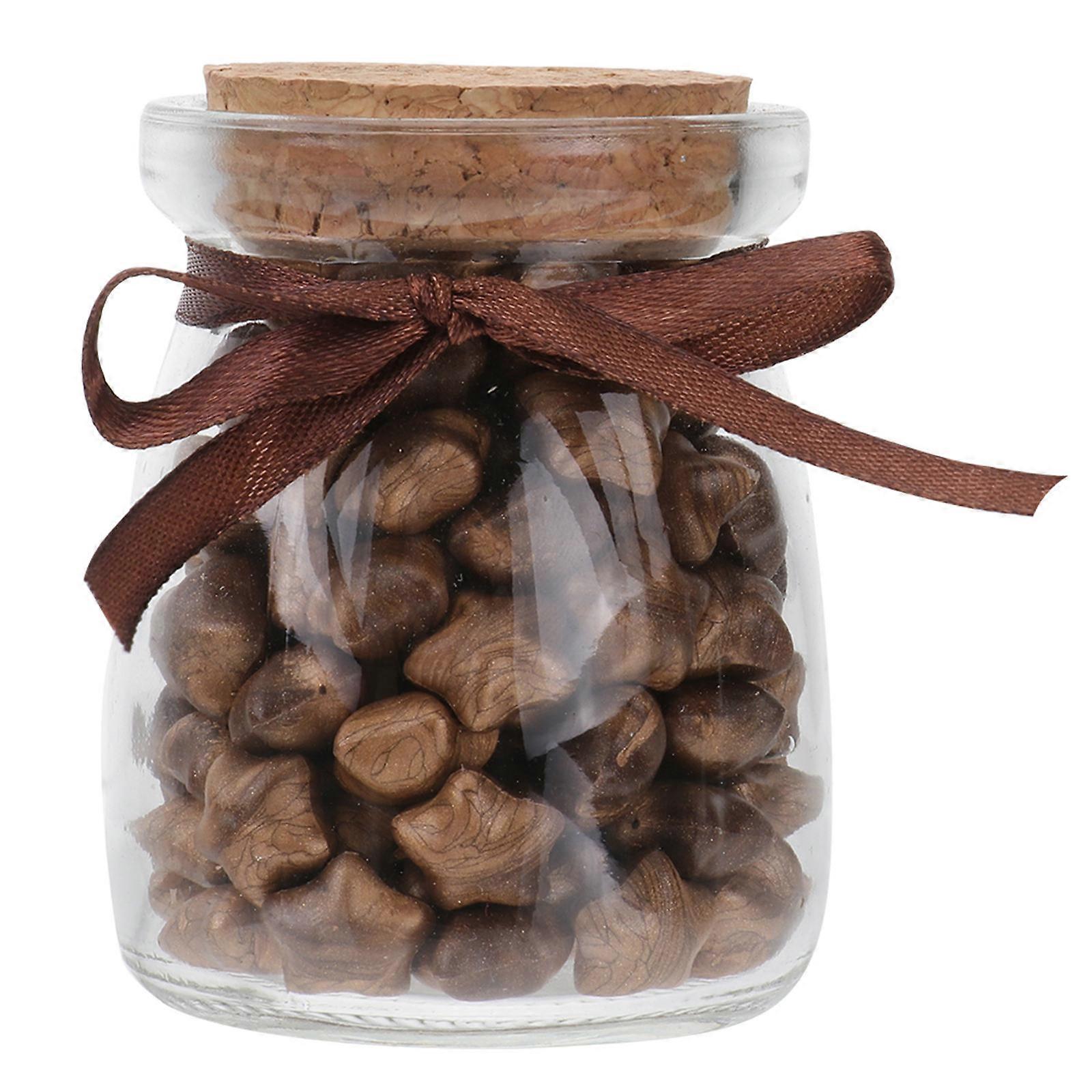 European Wax Pellets For Stamp Seals Star Shape Sealing Wax Beads Bronze Color 120Pcs Bottle
