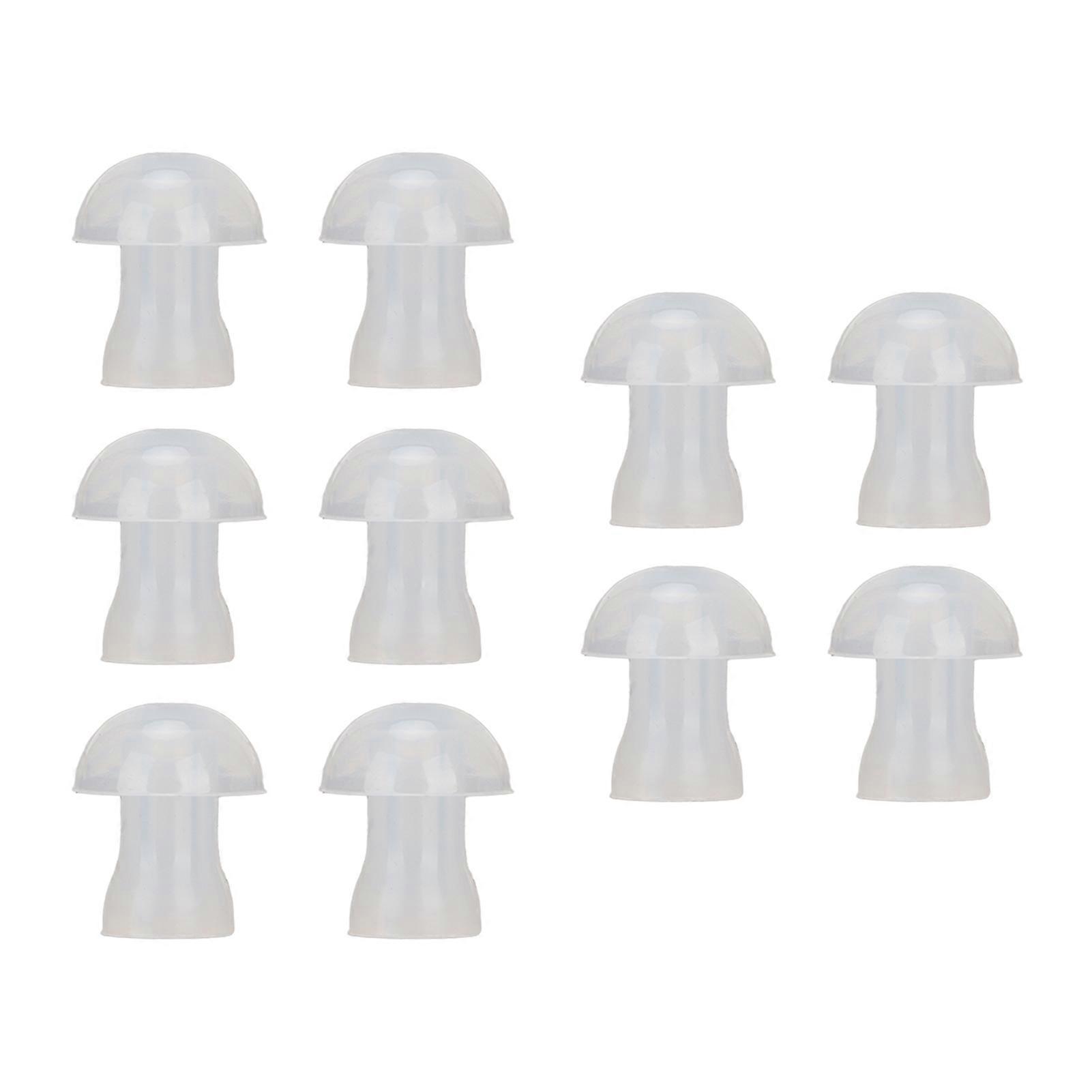 10 Pack Soft Hearing Aid Replacement Eartips Universal Domes for M 11mm/0.43in Earplugs