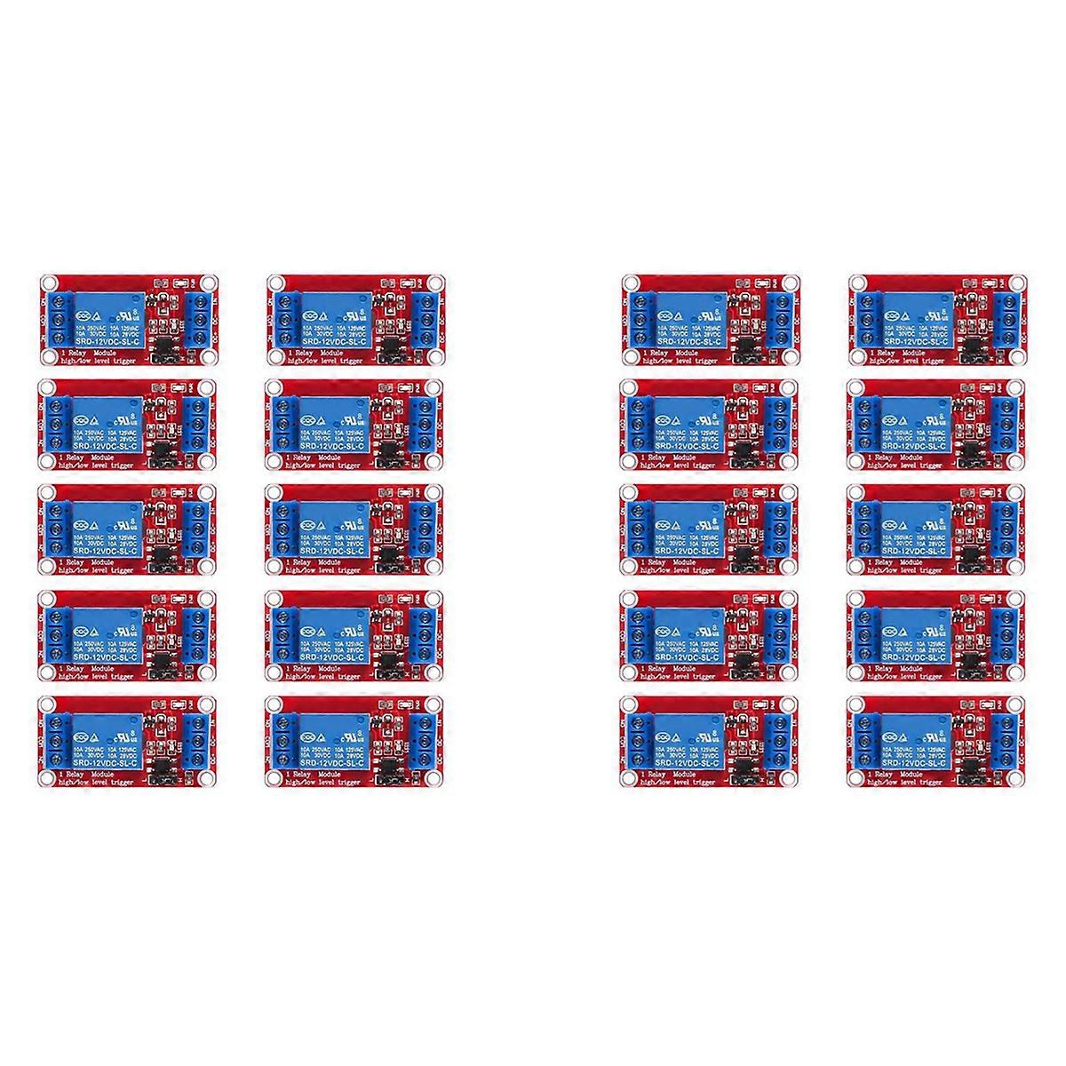 10pcs Relay Module DC 12V Relay Board 1 Channel with Optocoupler