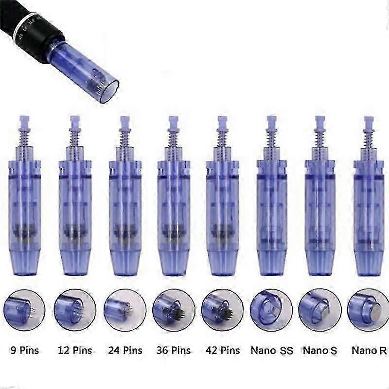 10/50PCS elektromos derma toll tűk bajonett 9 /12/ 36 tű/ Nano patron automatikus mikrotűs tetováló tűkhöz mikrotű hegy