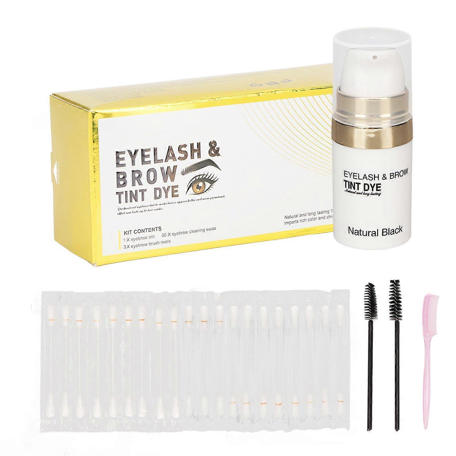 2025 Latest Model Eyebrows Dyeing Kit Semi Permanent Prevent Fading Eyelashes ...