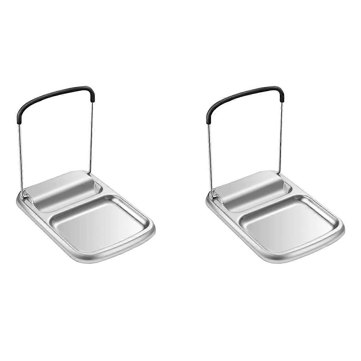 Cooking Spoon Rest with Lid Holder, Kitchen Utensil Rest