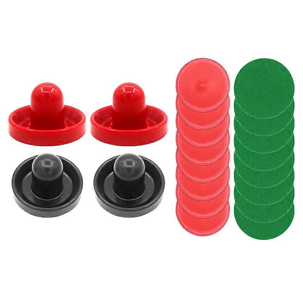 Air Hockey Paddles Set with Felt Pucks and Balls for Game Play