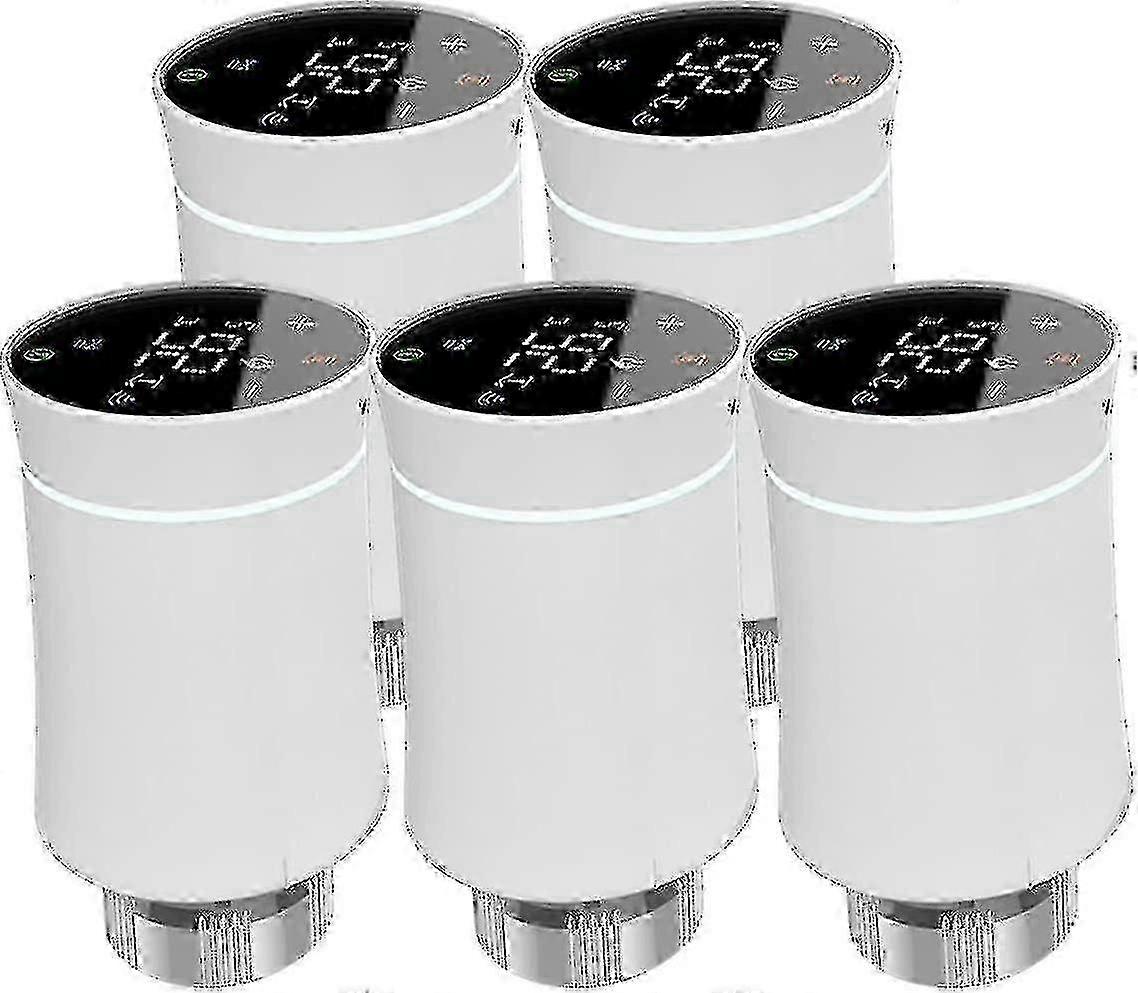 Smart Programmable Thermostat Actuator Valve, Compatible with Tuya Zigbee3.0, Temperature Control, Voice Activation