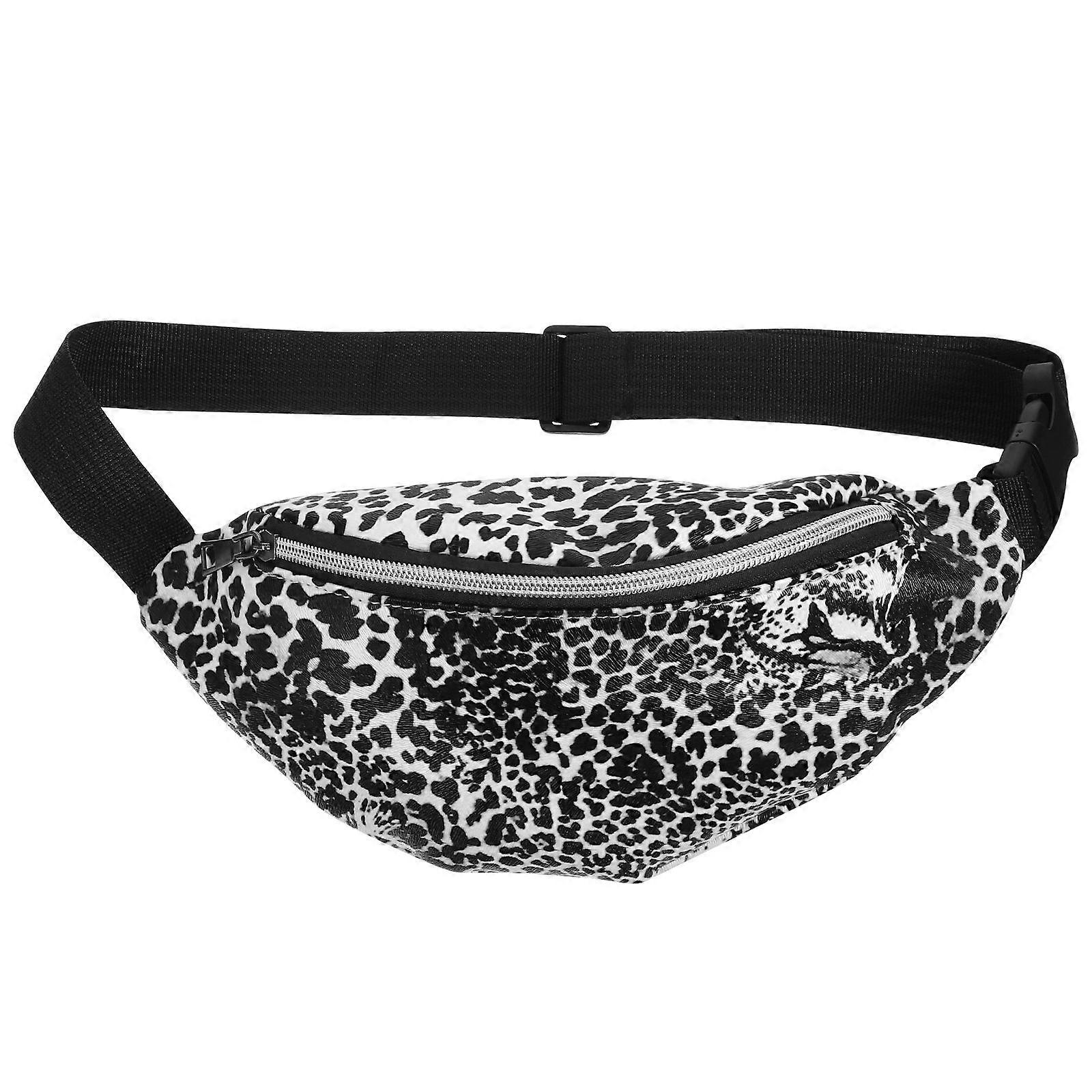 Leopard Print Bags For Women Fanny Pack Adjustable Belt Zipped Pockets 22*7*12cm 1Pc