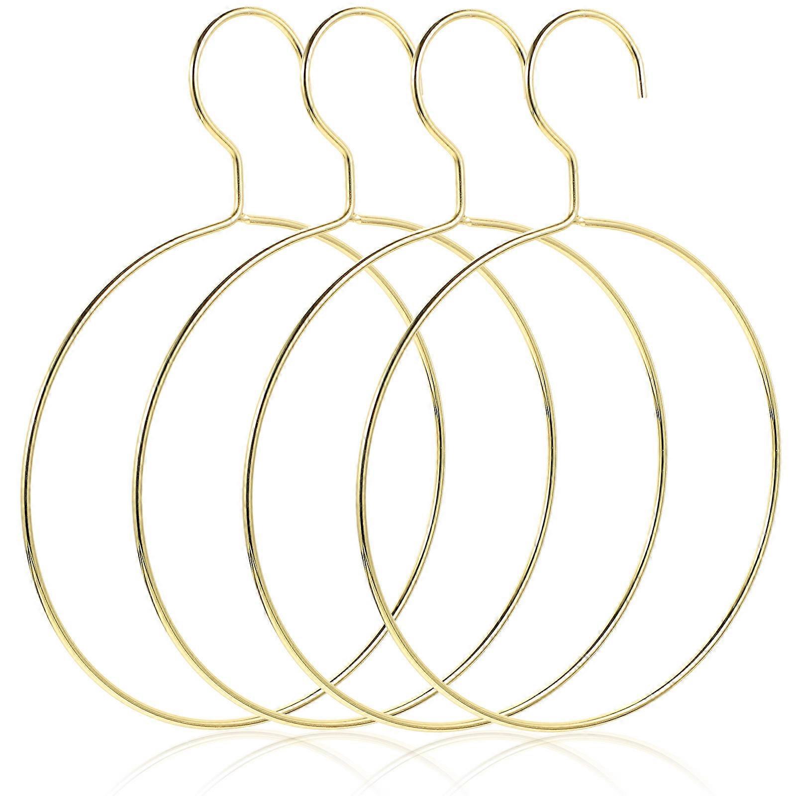 4pcs Nordic Style Metal Scarf Organizer – Smooth Hanging Hanger for Scarves, Ties, Shawls – Lightweight & Strong Closet Storage Solution