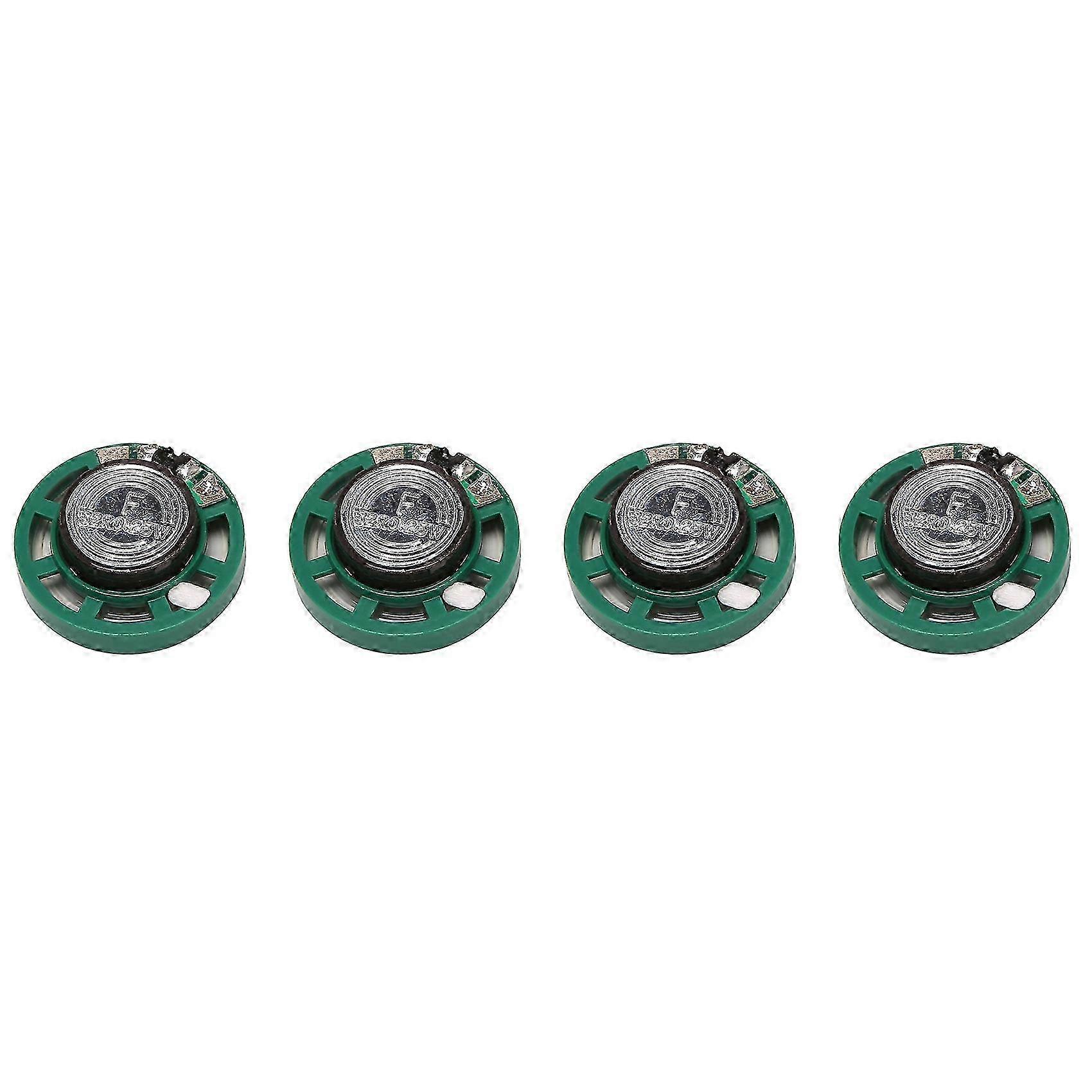Green Silver 27mm Plastic Speaker 0.25W 32 Ohm with 4 Magnetic for Audio Projects