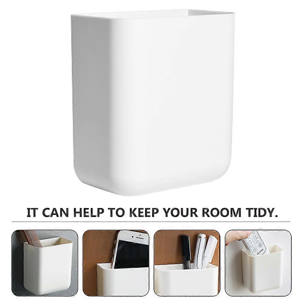 Small Trash Bag Holder Wall-Mount Storage Bin Mobile Phone Storage Rectangular Shape 1Pack