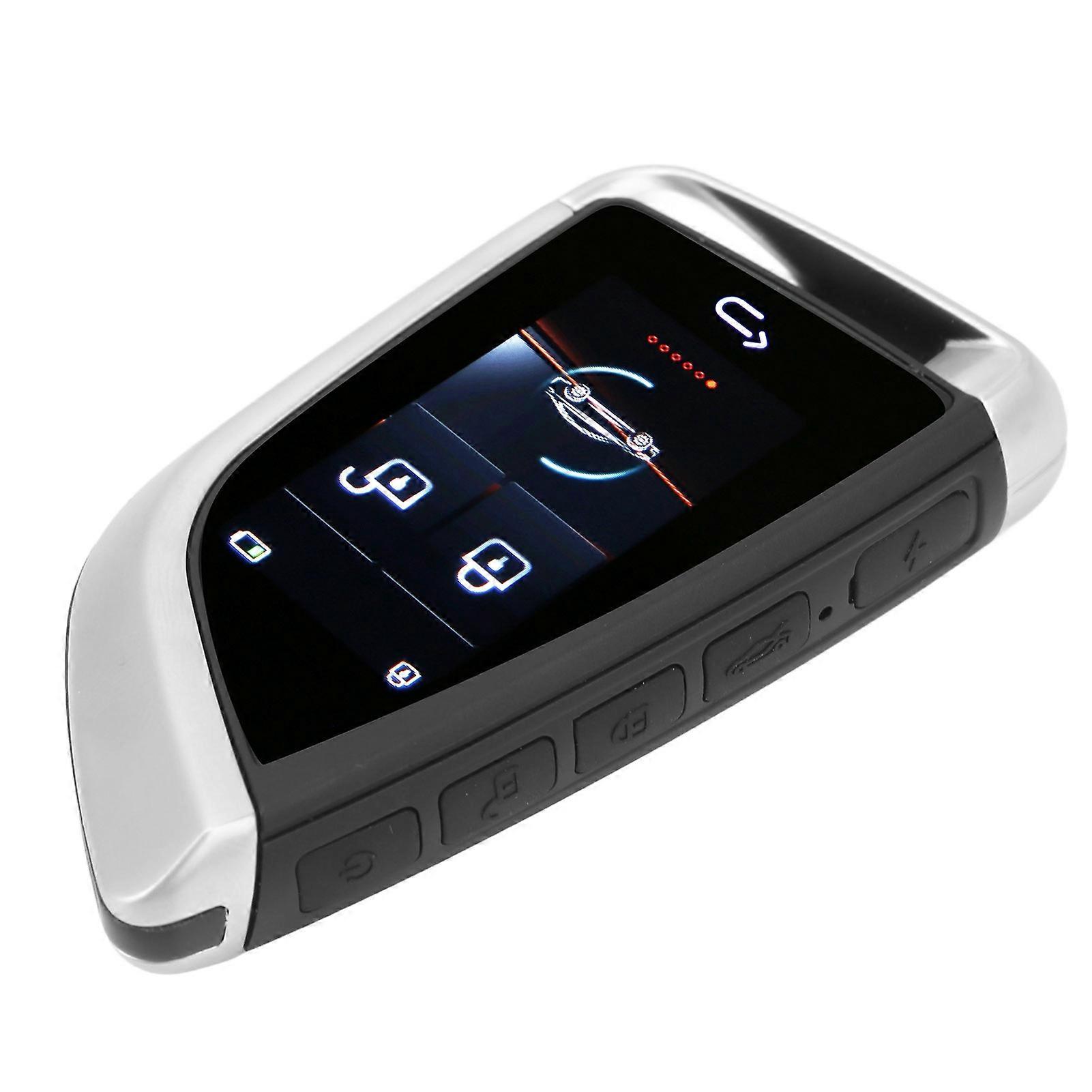 Smart LCD Touch Screen Car Keys Keyless Entry Universal Remote Key for Start and Stop Engine Button Car Models Red