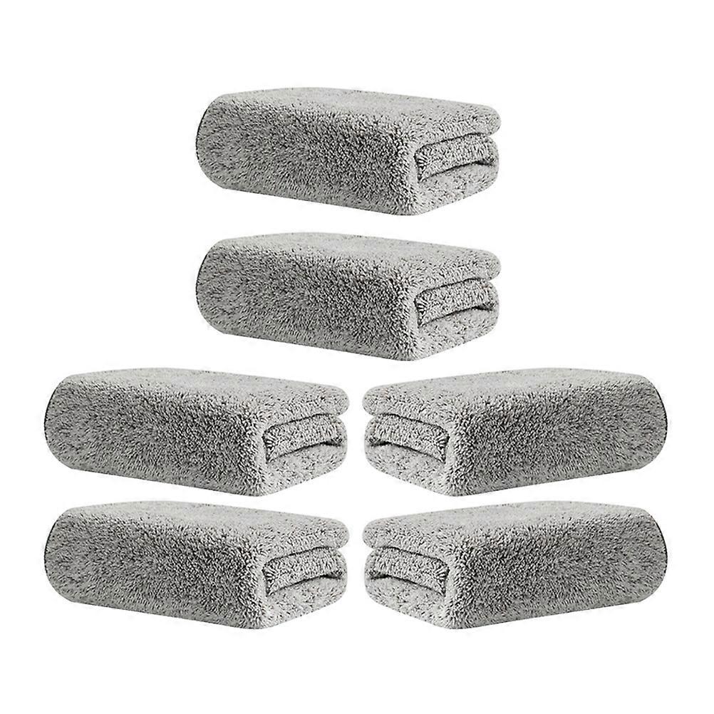 6pcs Microfiber Dish Towels Water Absorbent, Soft & Reusable Cleaning Cloths for Kitchen Use, Quick Stain Removal