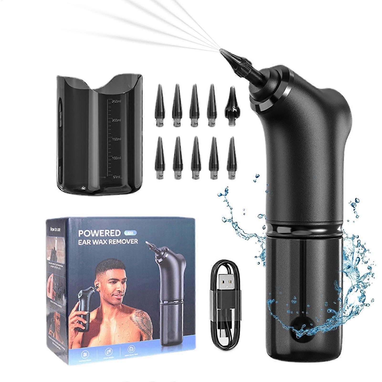 Earwax Removal Kit USB Rechargeable, 4 Modes, 7H Battery, Gentle for All
