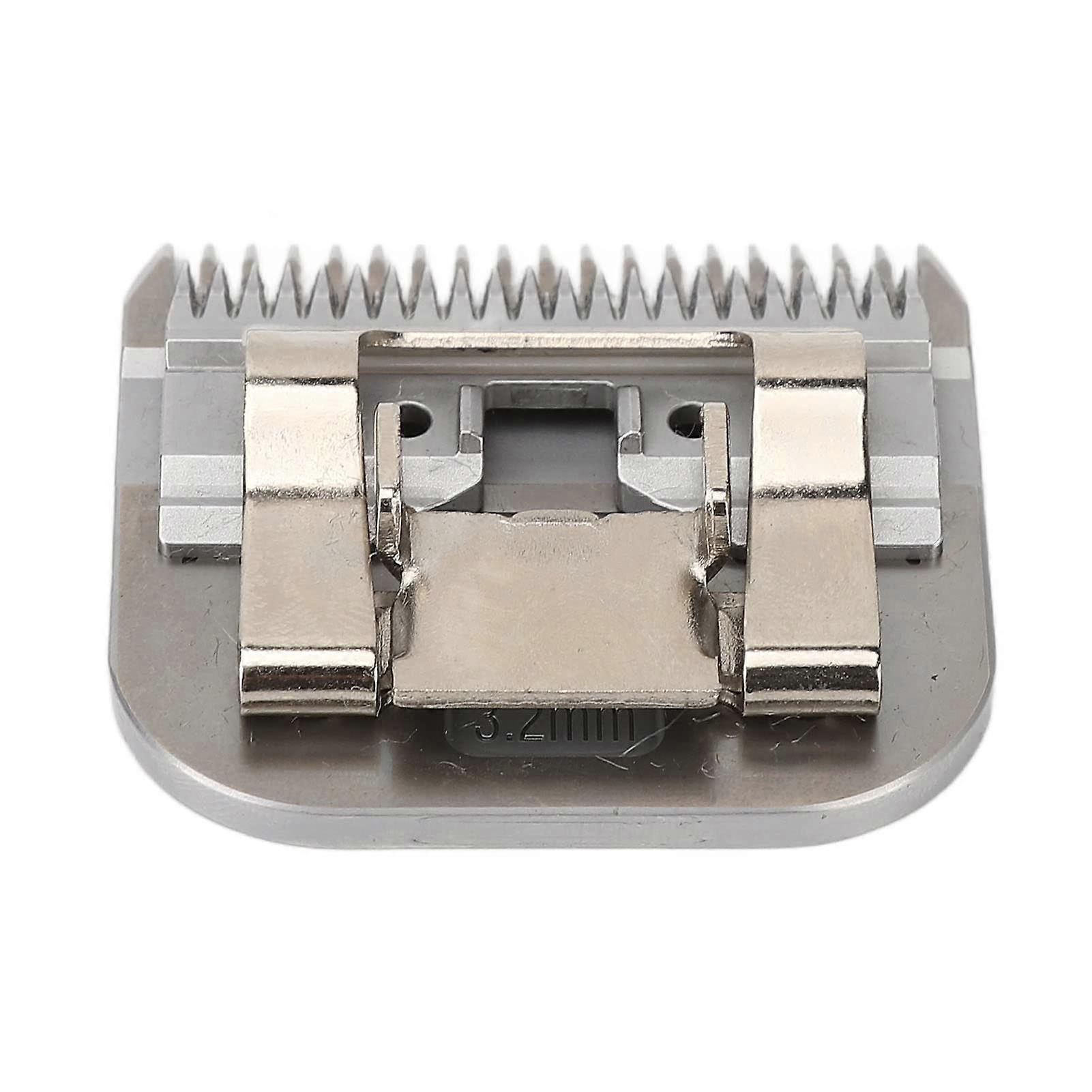 Dog Clipper 7F 3.2 mm Removable Carbon Steel Head with Deep Teeth for Professional Pet Grooming Replacement