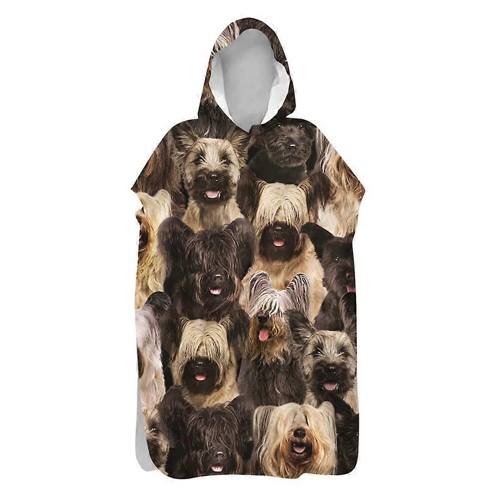 DOTBUY Bath Towel with Hood, Quick-Drying Microfiber Beach Poncho for Adults and Kids, Full 3D Animal Print, 80x145cm Papillon