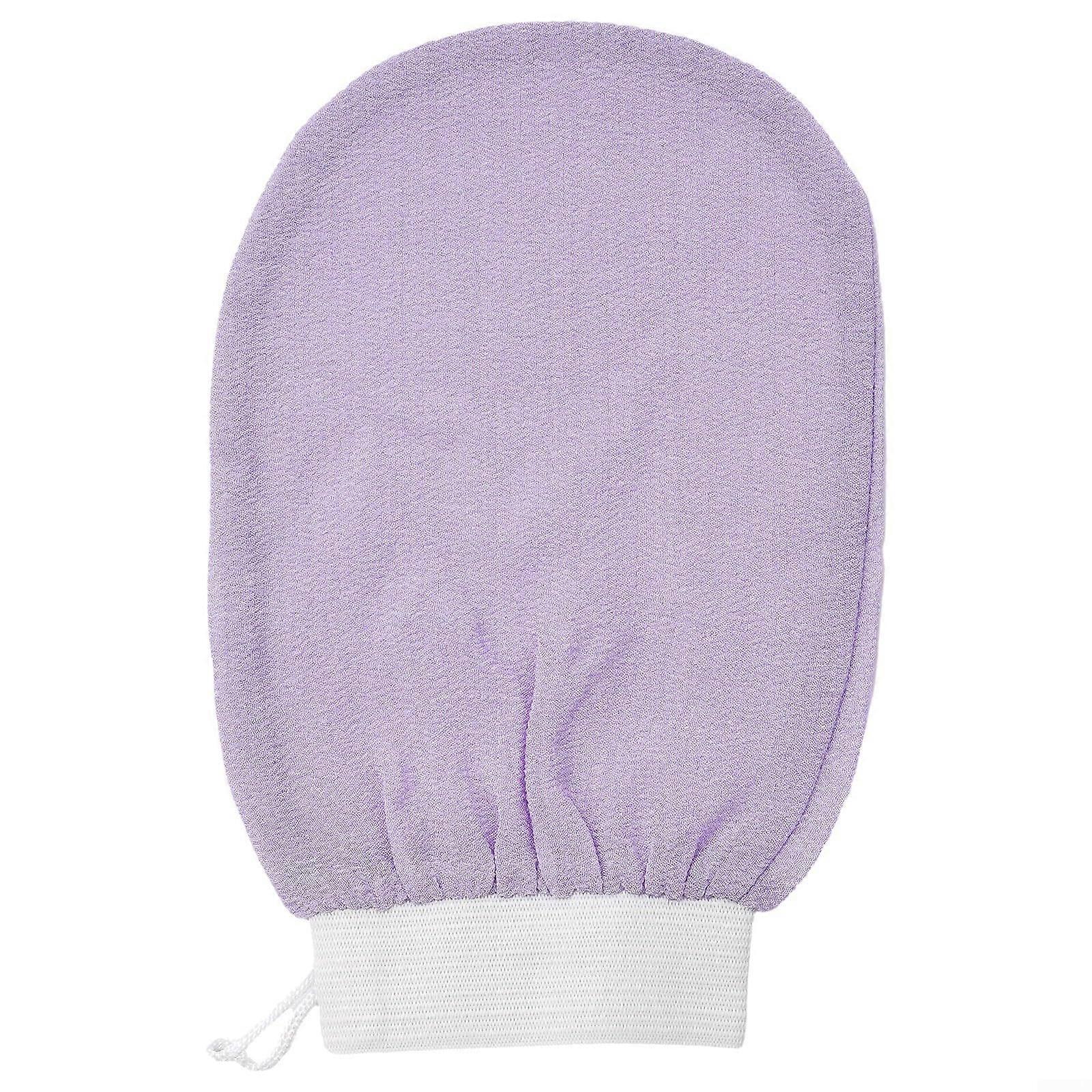 Remove impurities with Moroccan Hammam Glove Set 2 Pieces for Results (1 Piece Light Purple)