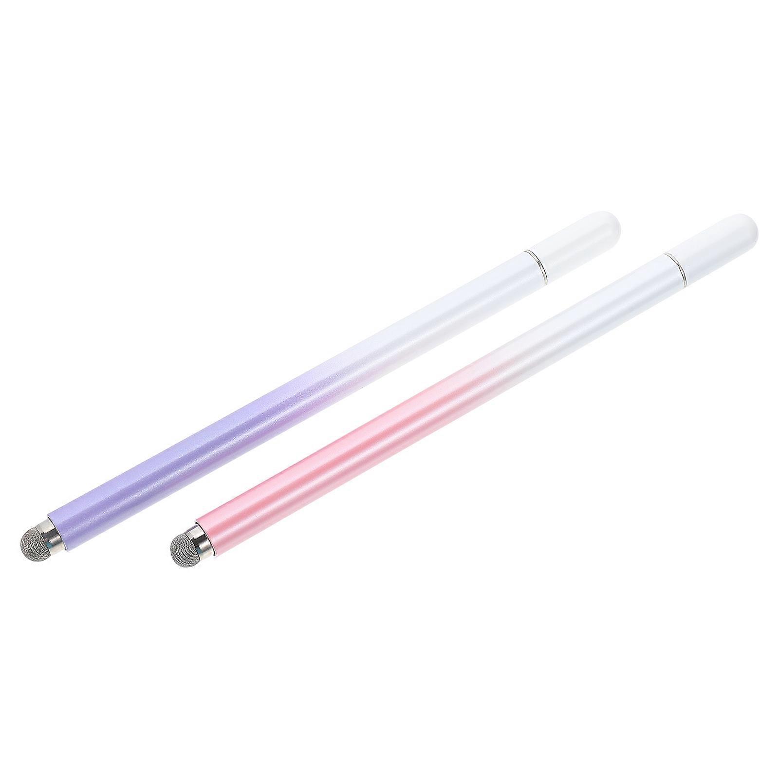 Stylus Pen Universal Capacitive Stylus Pens Note Taking Gradient White to Pink 2Pcs