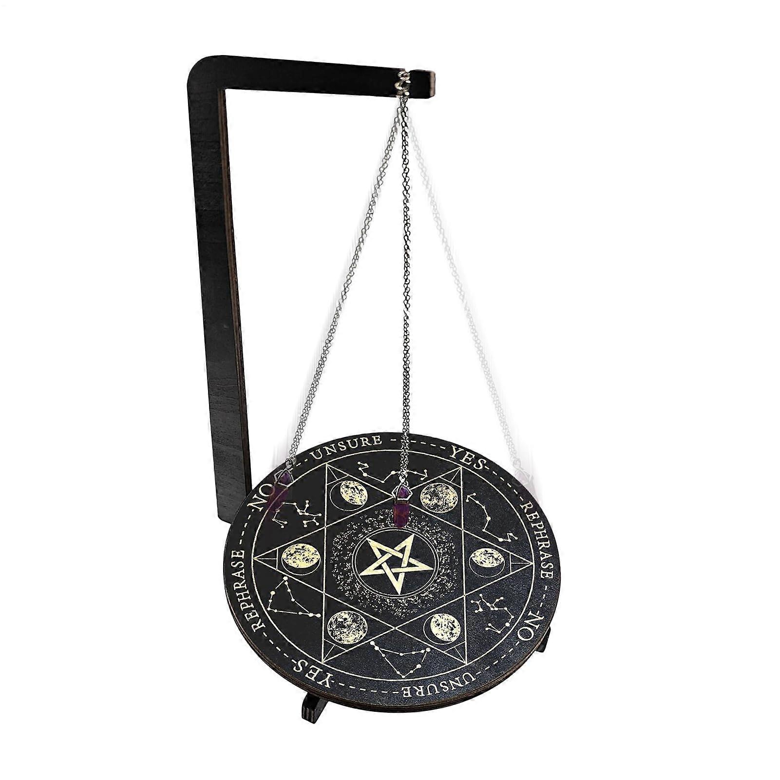 Pendulum Holder Stand  Spiritual Pendulum Guidance Board  Mystical Display Stand