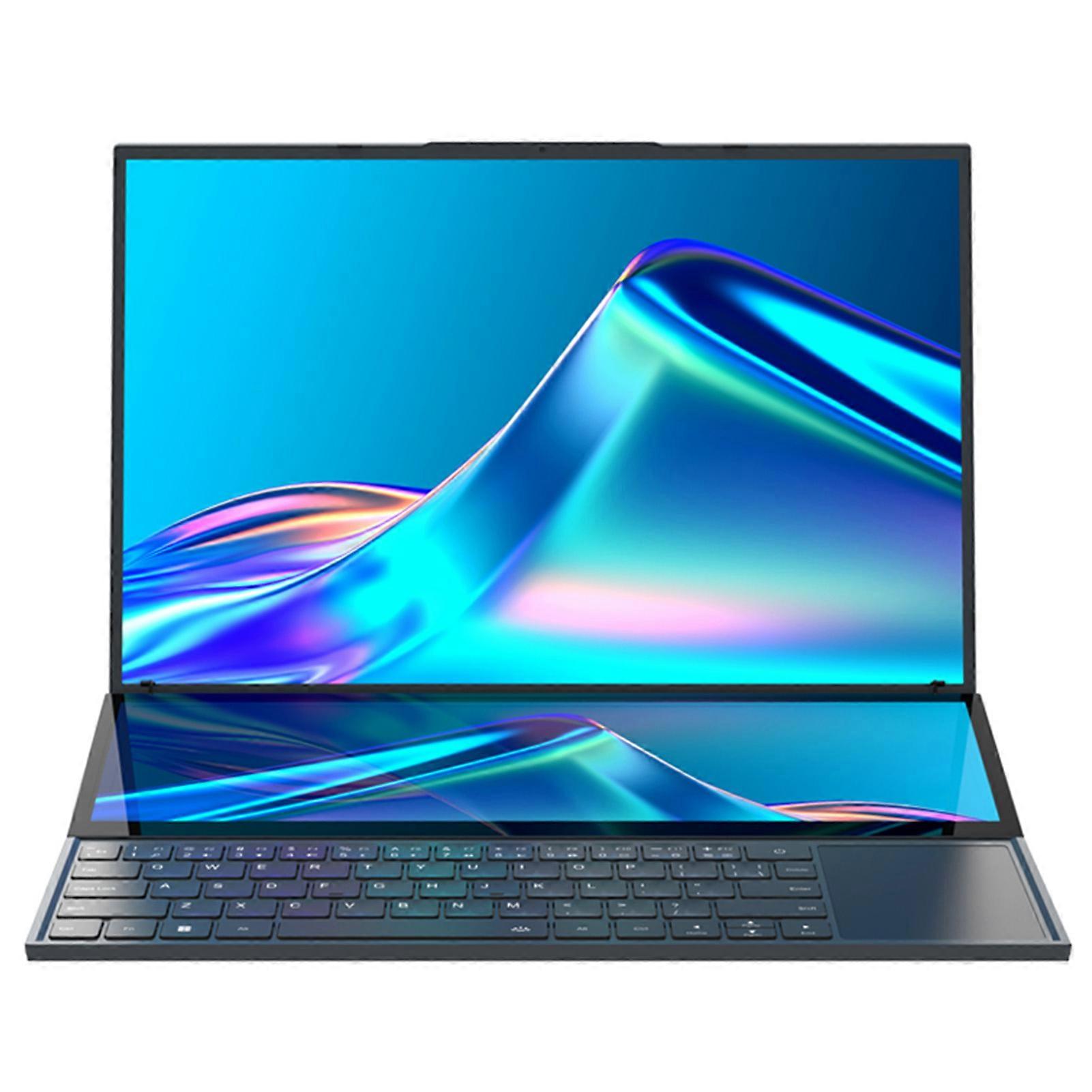 Double Screen Laptop 16in Main Screen 14in Touch Sub Screen for CoreI7 32GB RAM 128GB Solid State Laptop