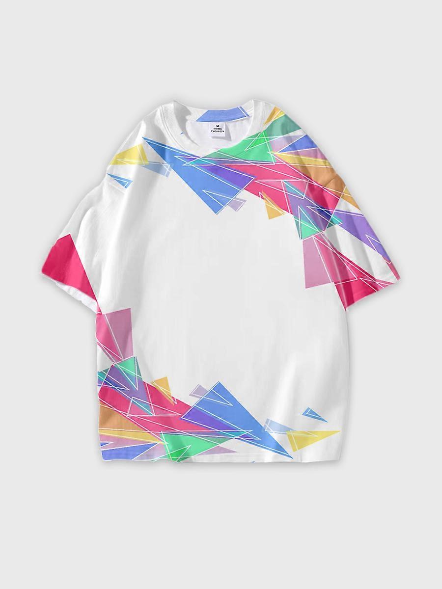 T-shirt round neck Pattern loose short sleeve JW514