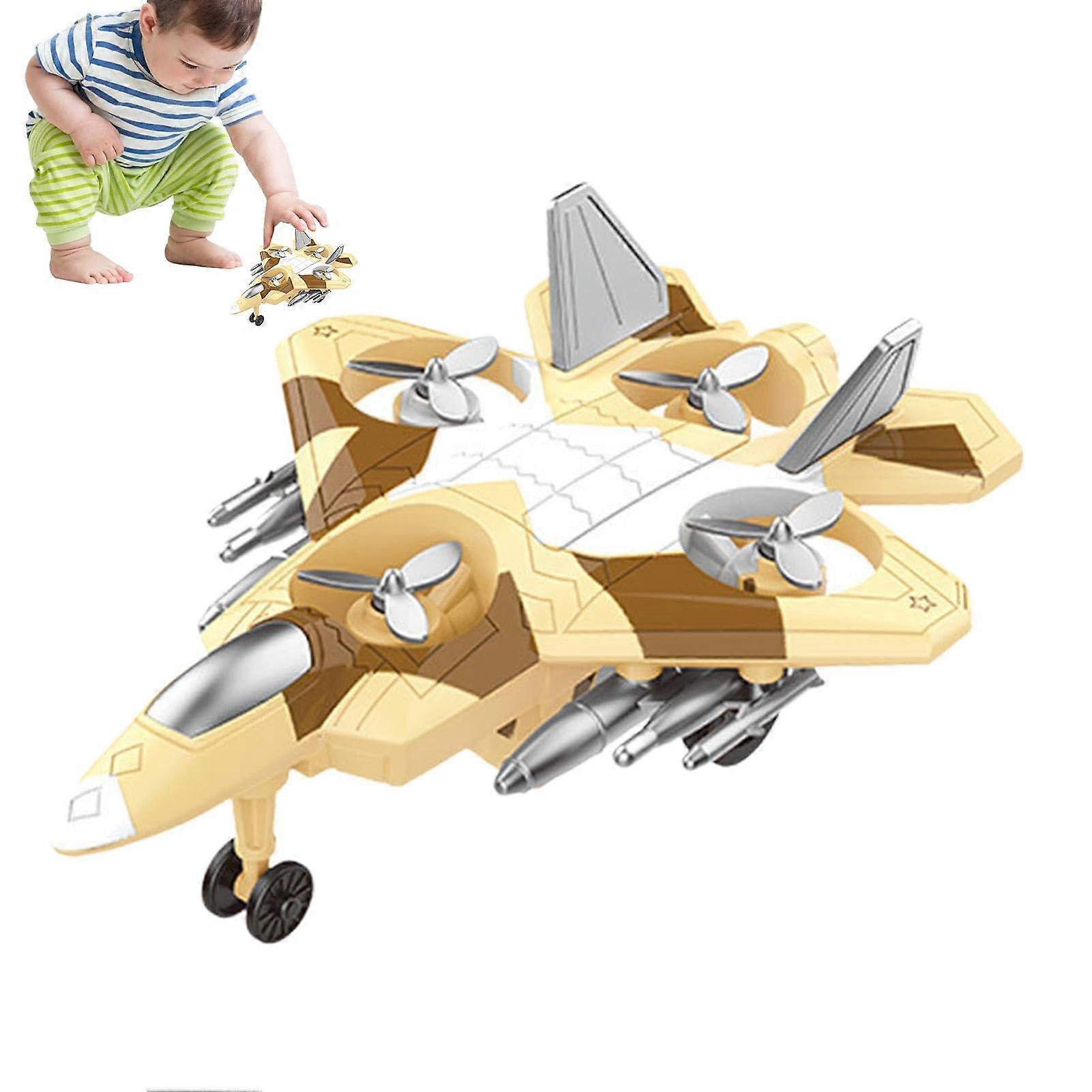 Jet fighter toy, airplane toy Pull along fighter jet toy Flexible airplane models