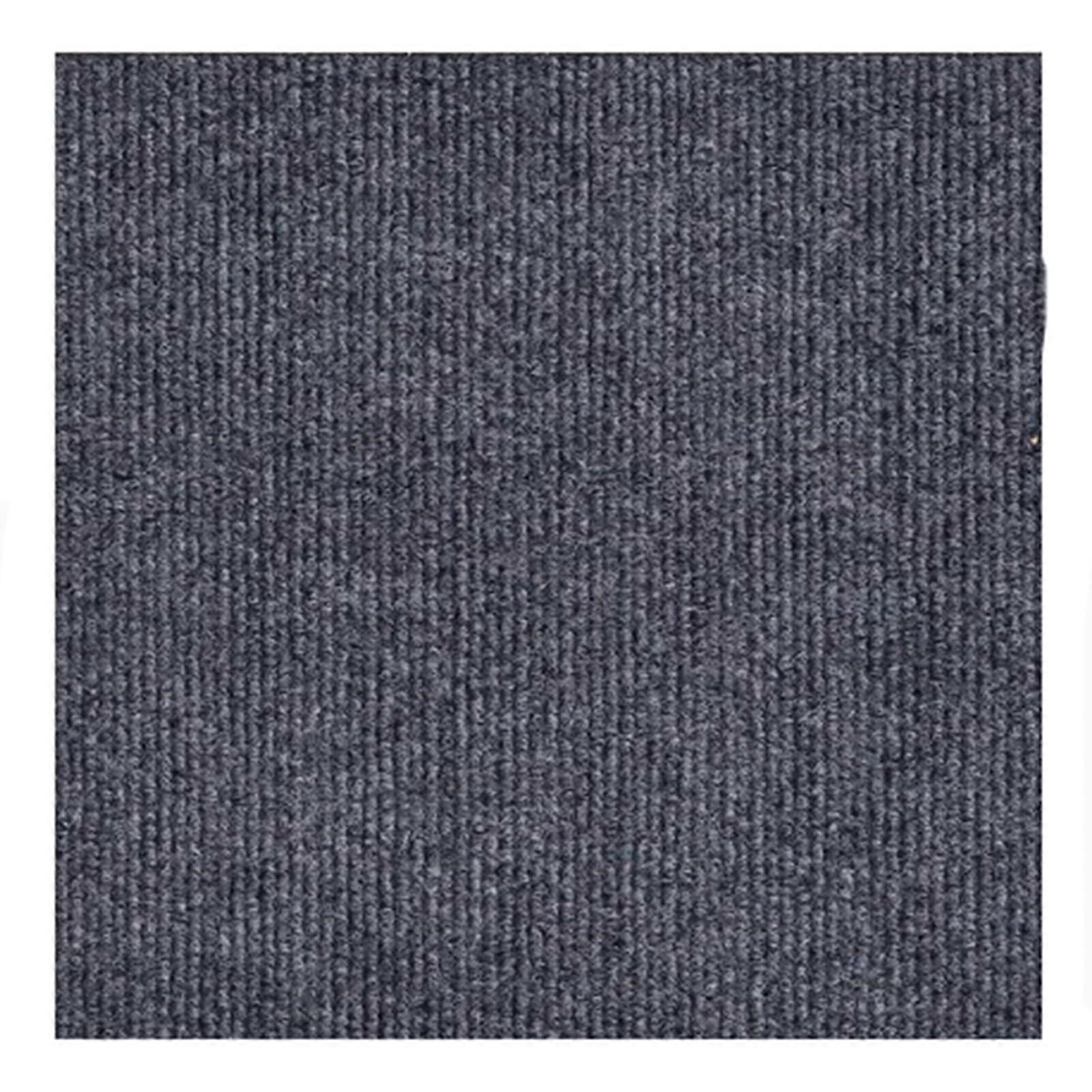 Sound-Absorbing Carpet Floor Covering, Self-Adhesive 40x40 cm, Dark Gray, 4-Piece, Antistatic, Noise Reduction