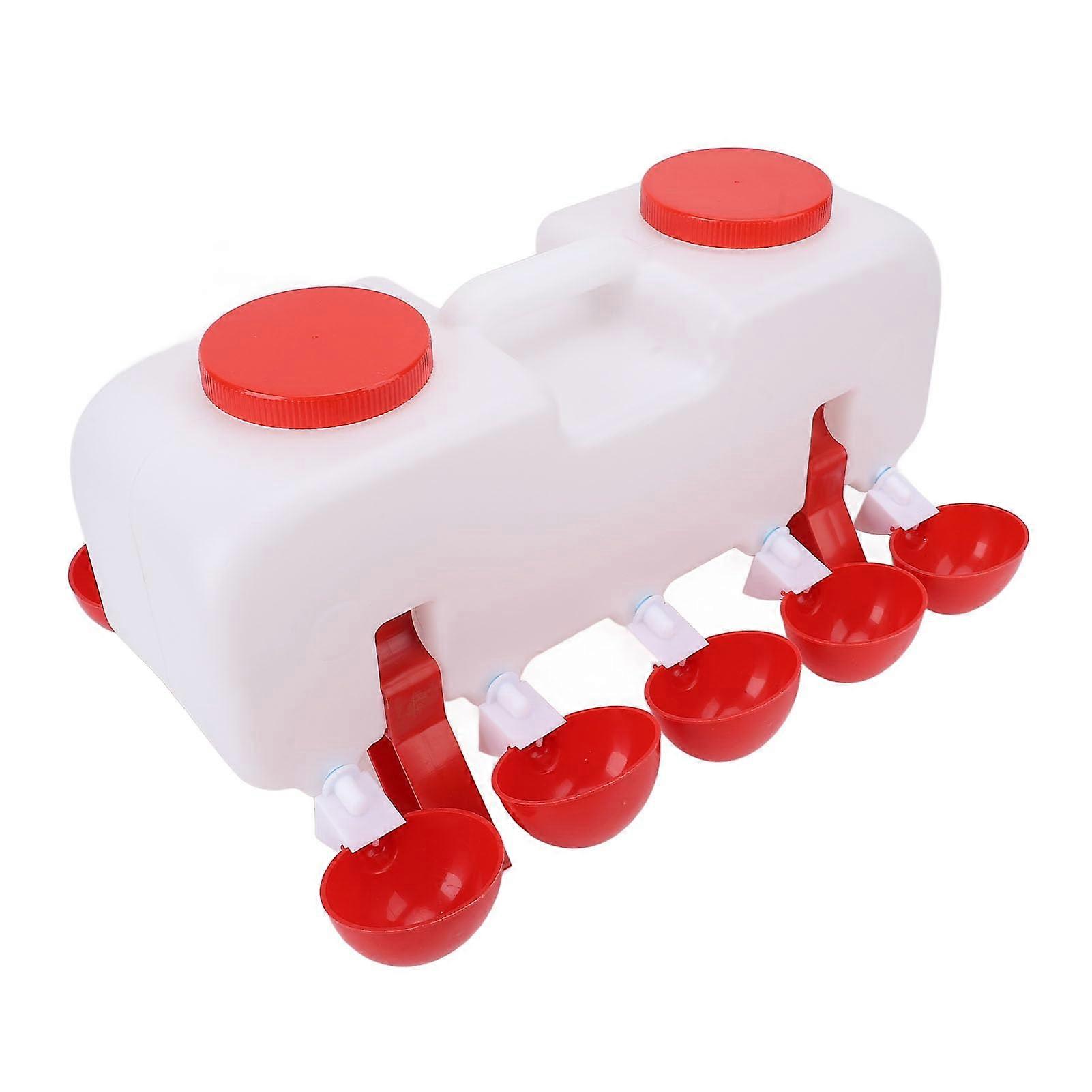 Automatic Chicken Waterer 25 Pack, High Capacity Self-Filling Poultry Drinkers with Stable Base for Ducks and Geese