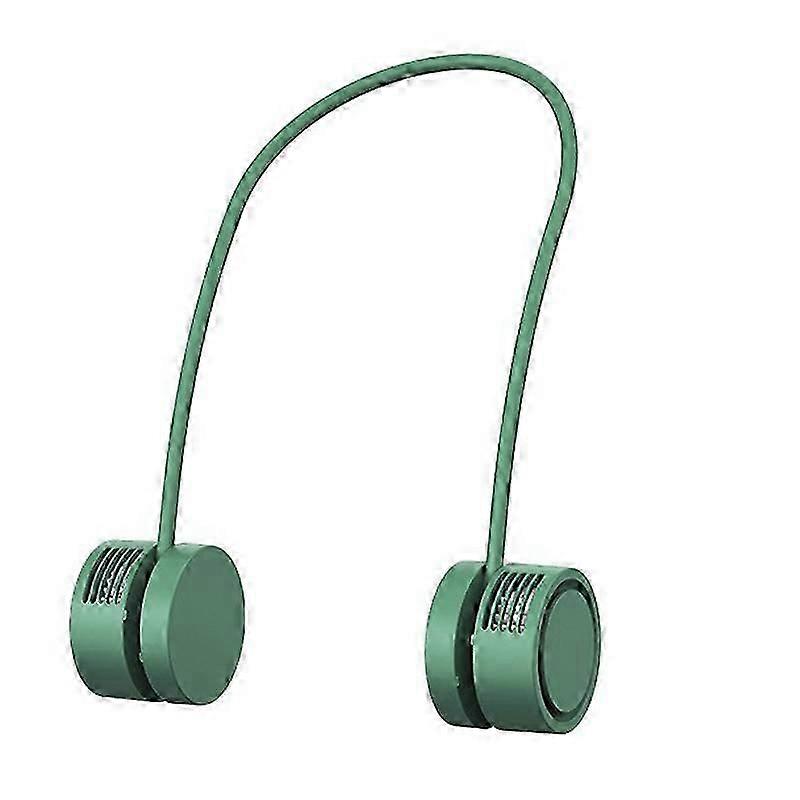 Hanging neck fan leafless portable neck neck fan lazy usb charging mute small fan can add aromatherapy essential oil