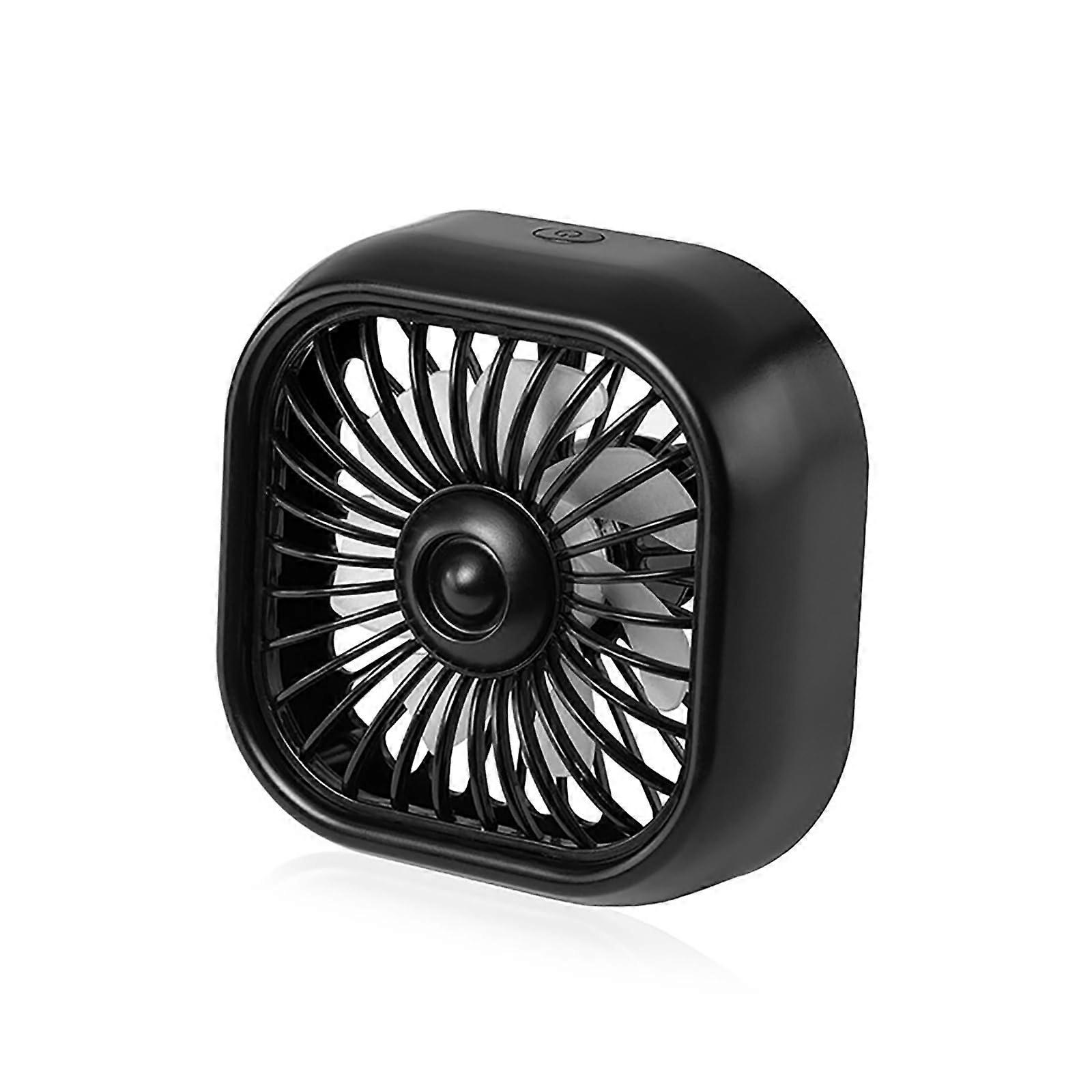 AutoUSBAirConditioningFan 3Speed Adjustable Summer Cooler with Atmosphere Lamp Wind Cooling Tool for Truck Vehicles