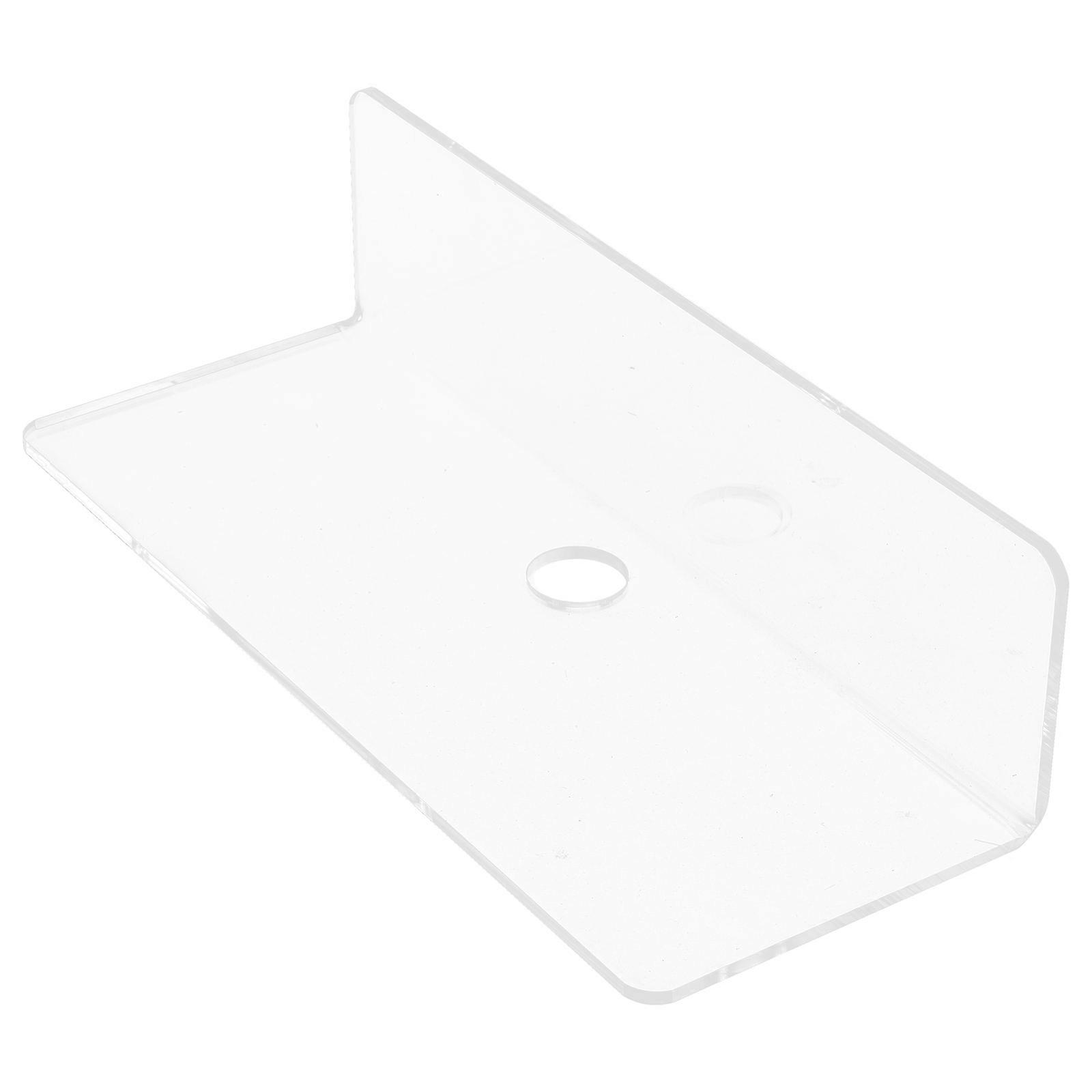 Wall Mounted Shelves Floating Shelf Multifunctional Acrylic L Shaped Office Supplies 1Set