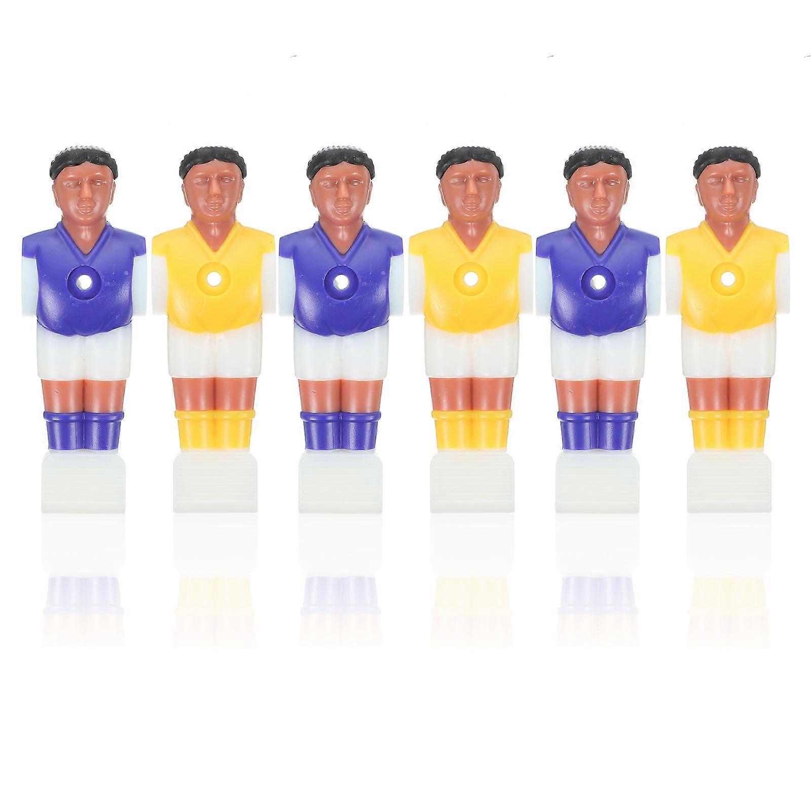 Replacement Foosball Parts Table Soccer Accessories Plastic Soccer Player For Table Football Players 6Pcs