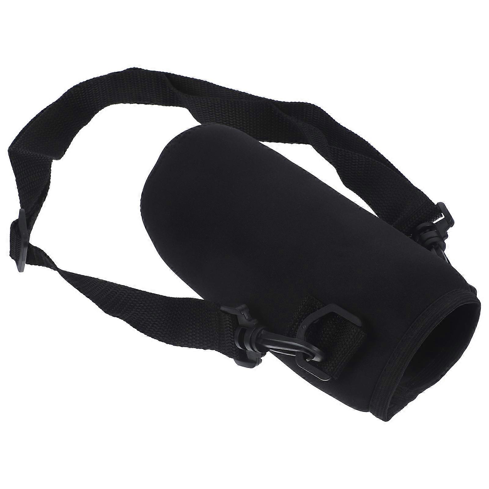 Insulated Water Bottle Pouch for Storage Use with Adjustable Shoulder Strap 500ml